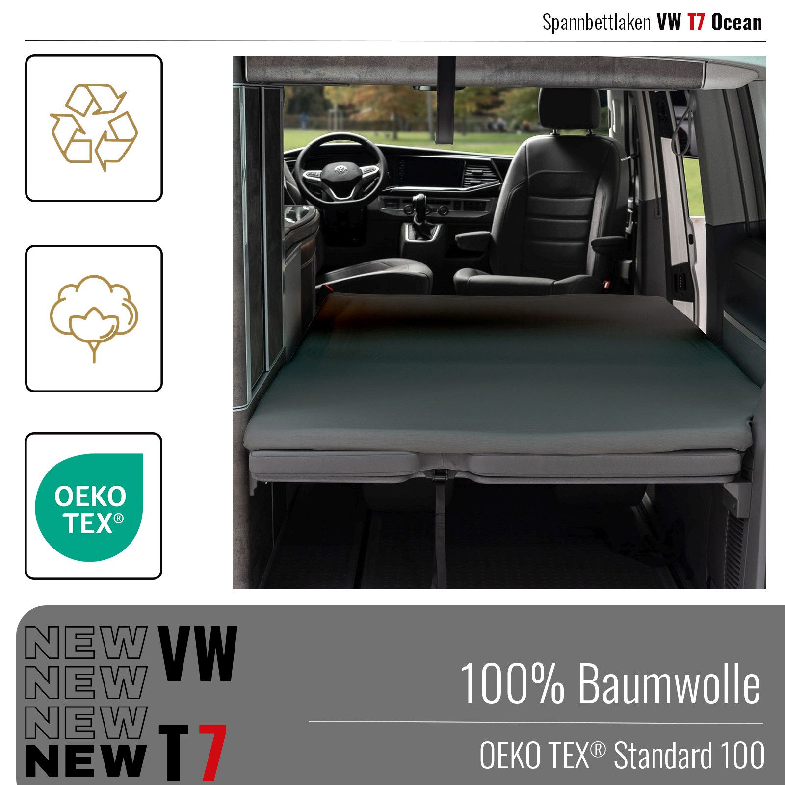 BLACK FOREST FOX Spannbettlaken Spannbettlaken VW günstig online kaufen