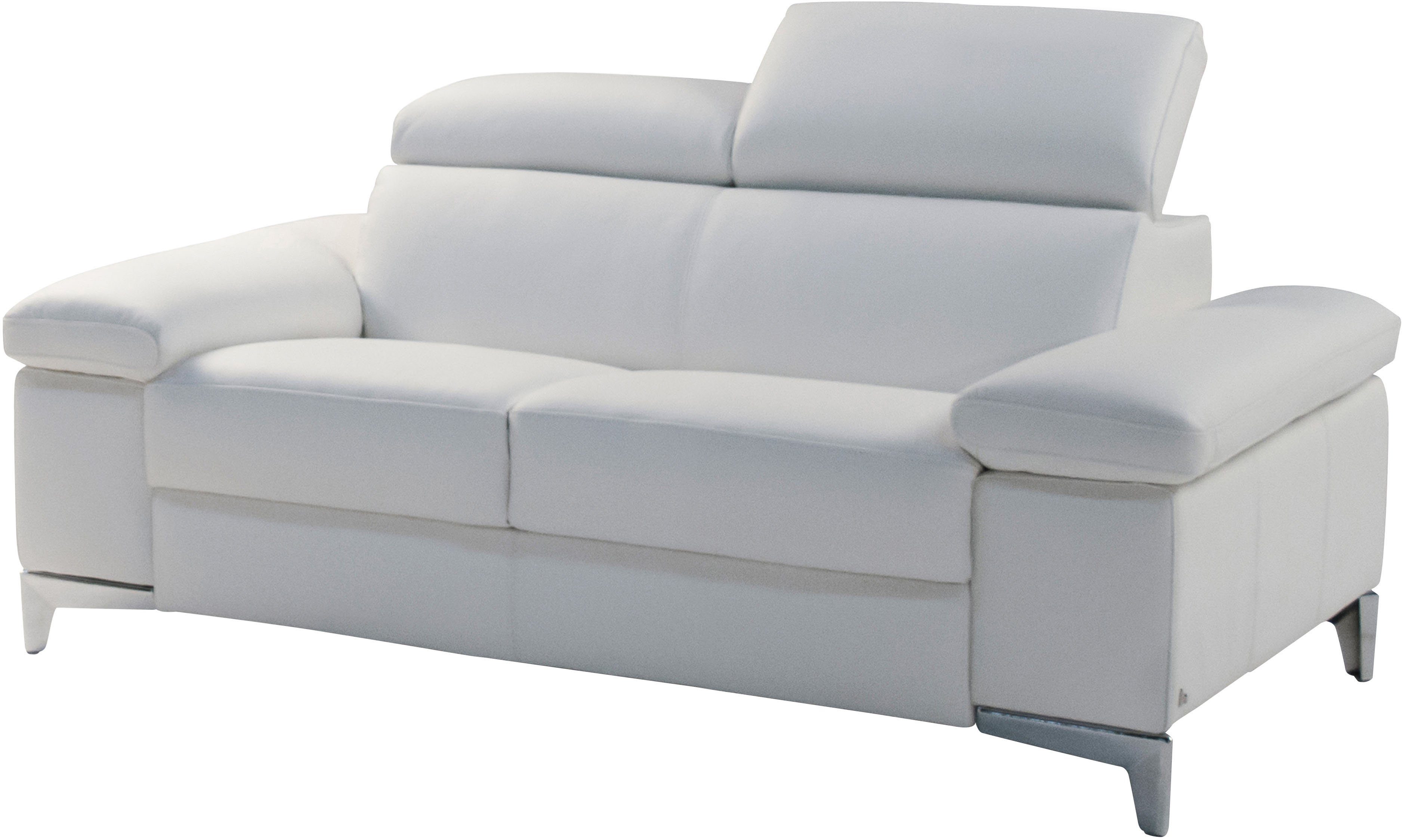 Relaxfunktion Nicoletti Kopfteilverstellung, pure oder elektrischer Home weiß mit 2,5-Sitzer, ohne mit