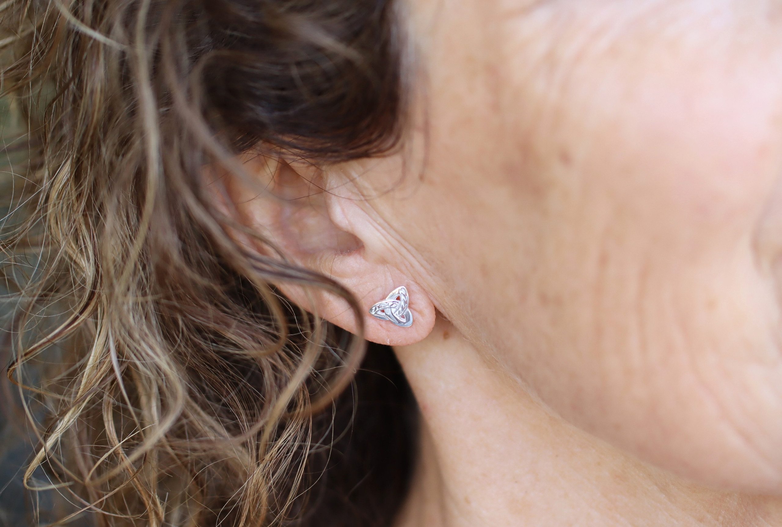 SILBERMOOS Paar Ohrstecker Keltische Ohrstecker "Dreiecksknoten", 925 Sterl günstig online kaufen