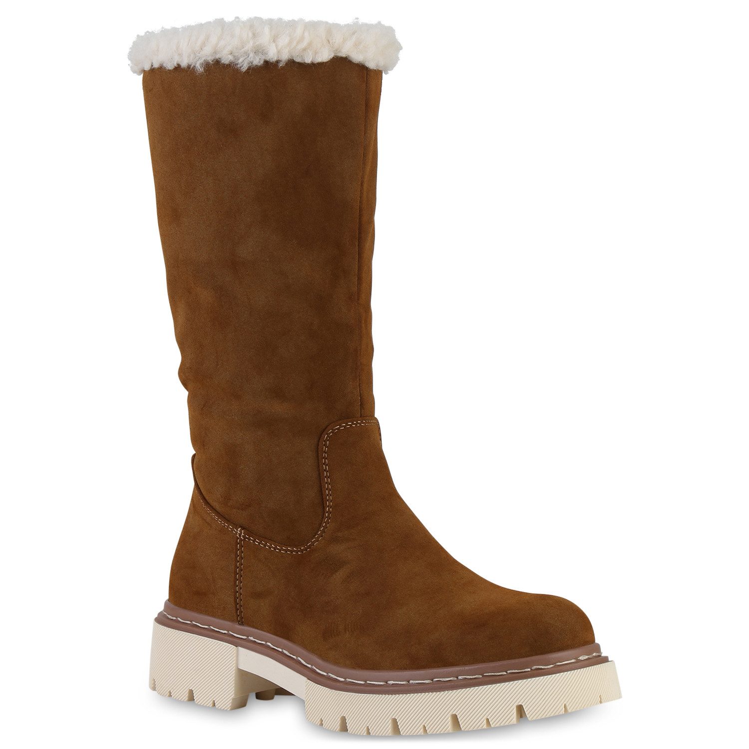 VAN HILL 840739 Winterstiefel Damen Leicht Gefütterte Winterstiefel Bequeme günstig online kaufen