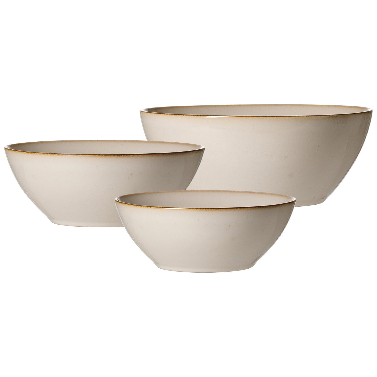 Ritzenhoff & Breker Schale Olivia Schalen-Set 3er Set, Steingut, (3x Schale, 3-tlg)