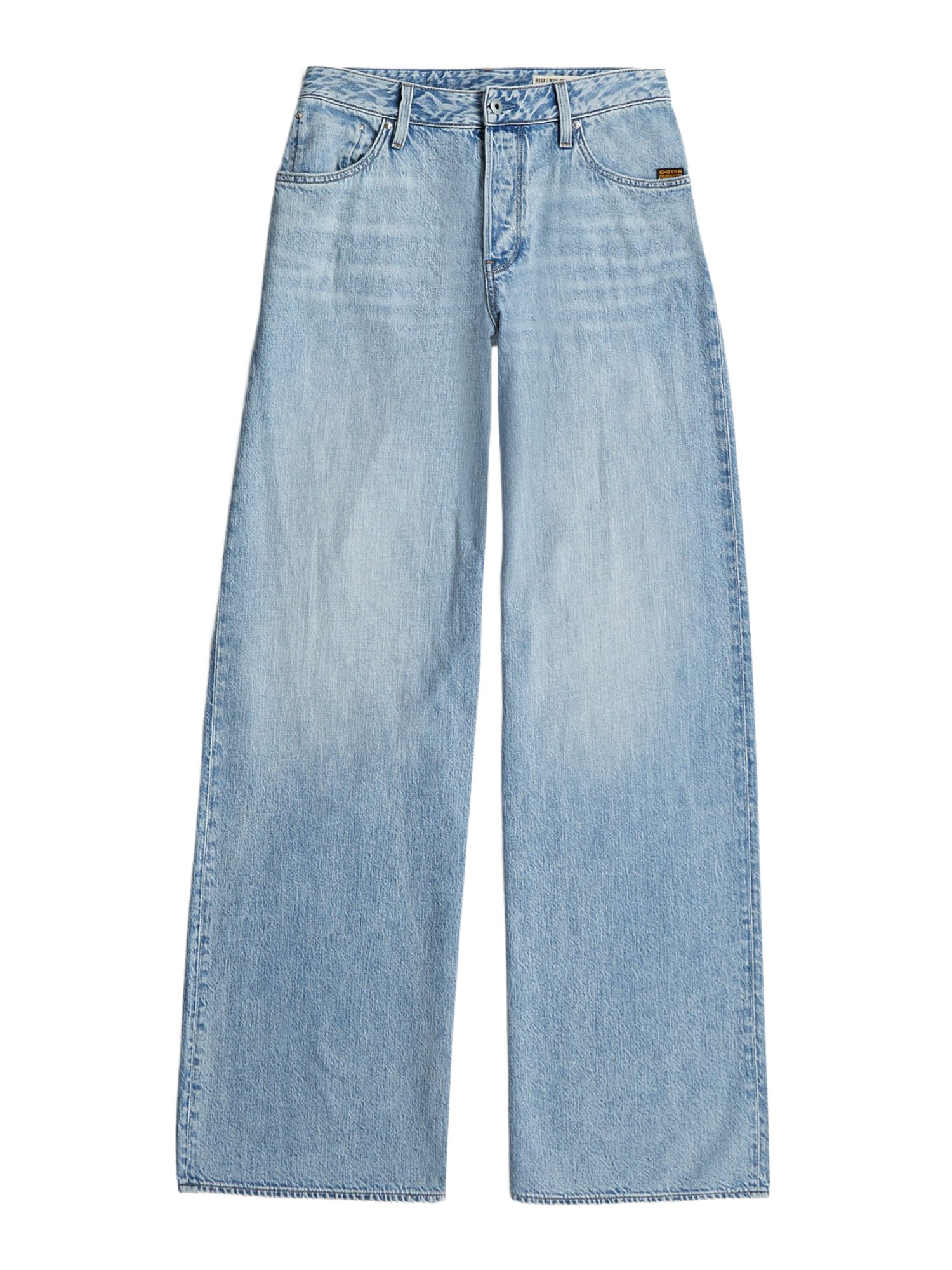 G-STAR 5-Pocket-Jeans blau,Casual,Baumwolle,Unifarben,Weit,Mittel