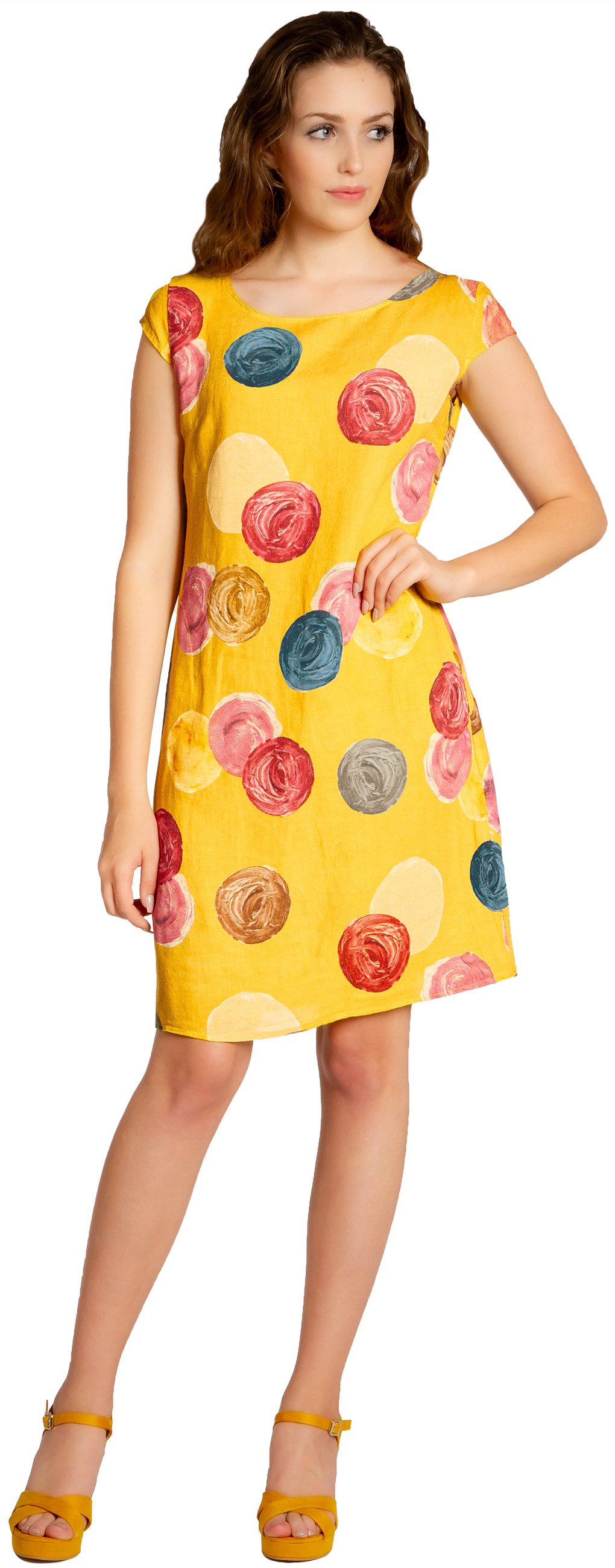 Caspar Sommerkleid SKL033 leichtes knielanges Damen günstig online kaufen
