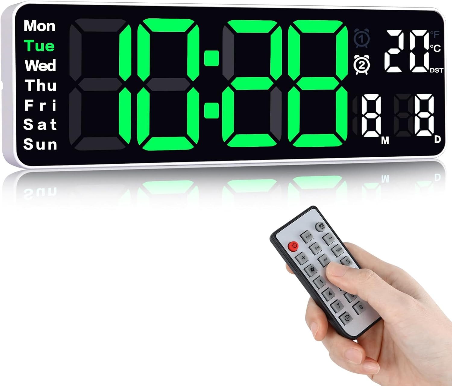 BlingBin Digitaluhr 13" Wanduhr LED Anzeige günstig online kaufen