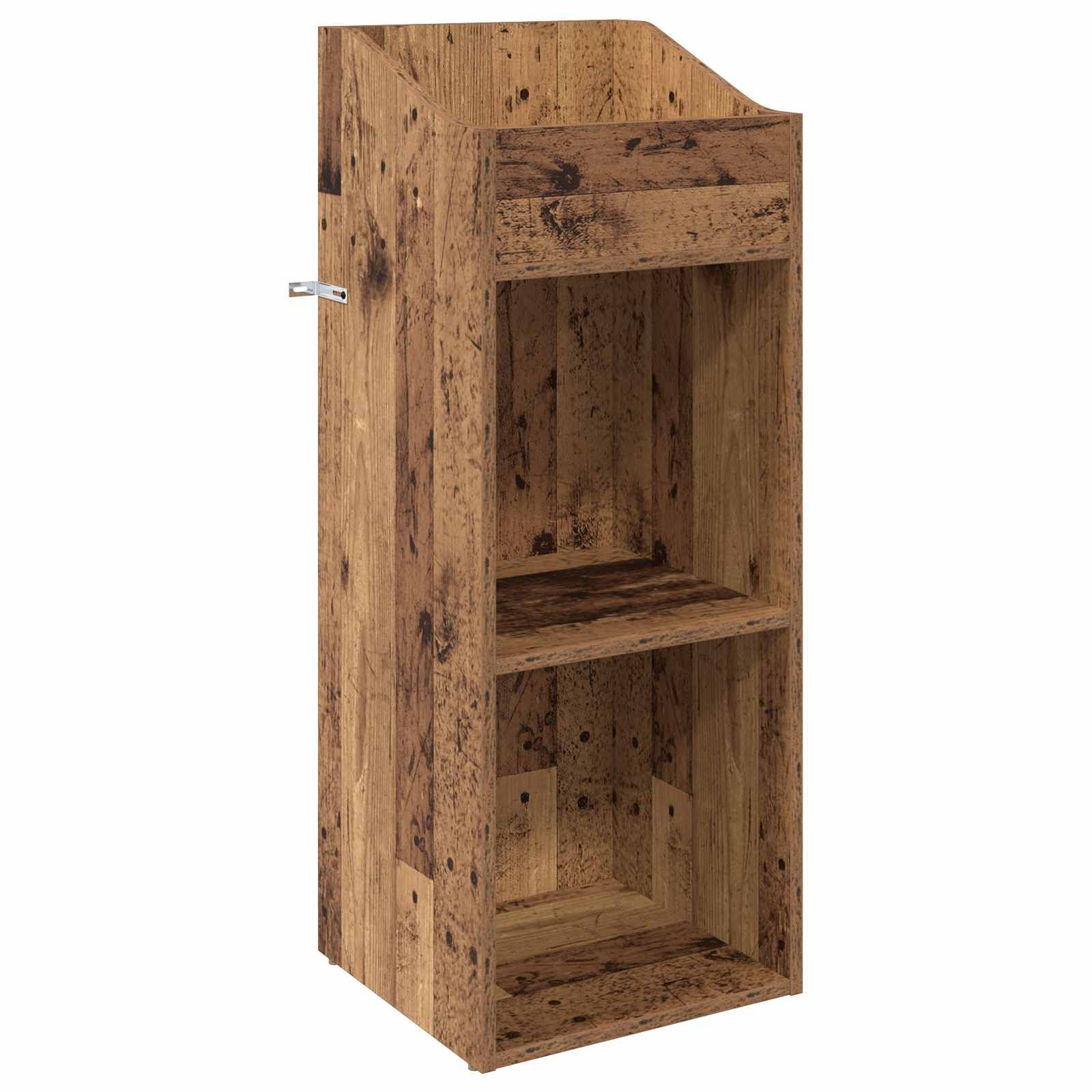 vidaXL Schranksystem Schallplattenschrank Altholz 36 x 36 x 95,5 cm Holzwerkstoff (1-St)