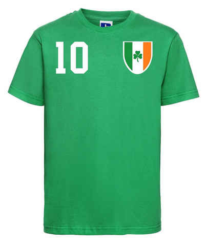 Youth Designz T-Shirt Irland Kinder T-Shirt im Fußball Trikot Look mit trendigem Motiv