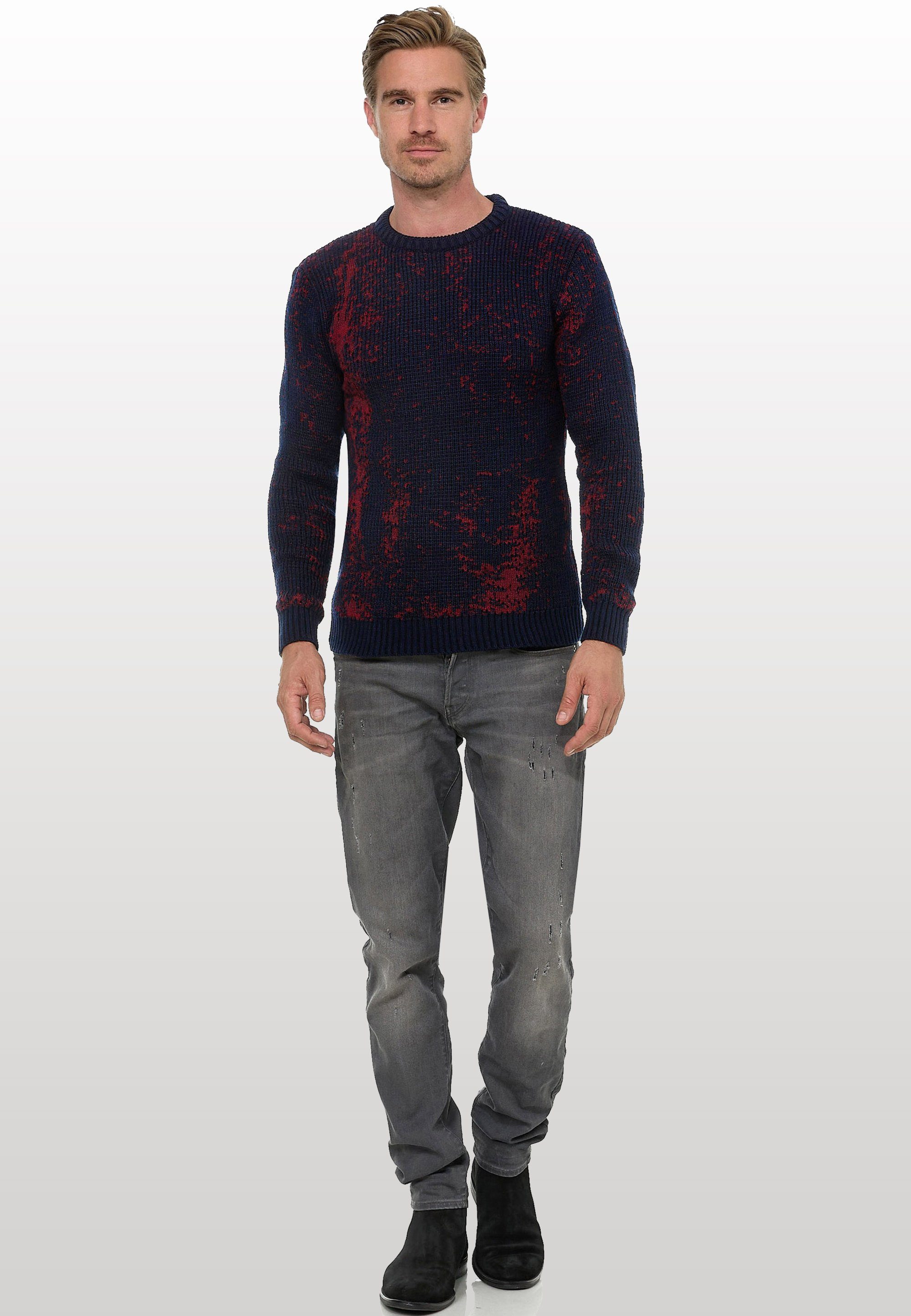 Rusty Neal Strickpullover im angesagten zweifarbigen Design günstig online kaufen