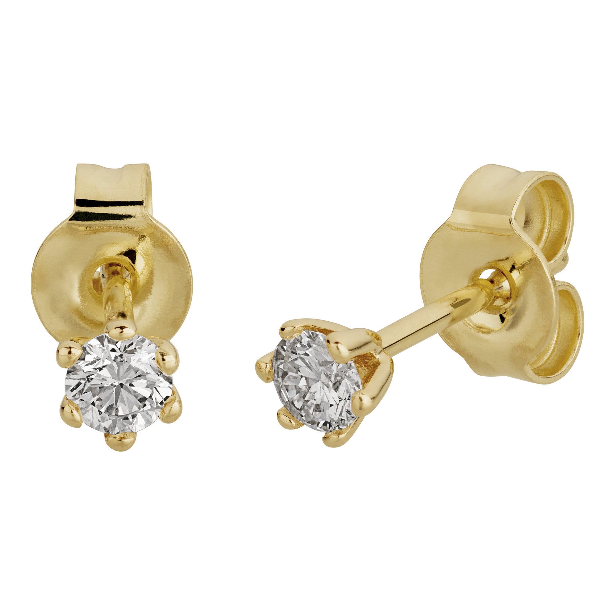 Orolino Paar Ohrstecker Gold 585 mit 2 natürlichen Brillanten zus. 0,25ct. günstig online kaufen