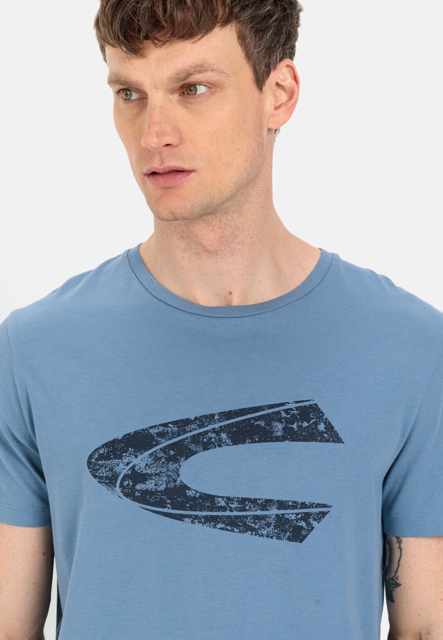 camel active Print-Shirt aus nachhaltigem Organic Cotton Kurzarm – Bild 5 von 5