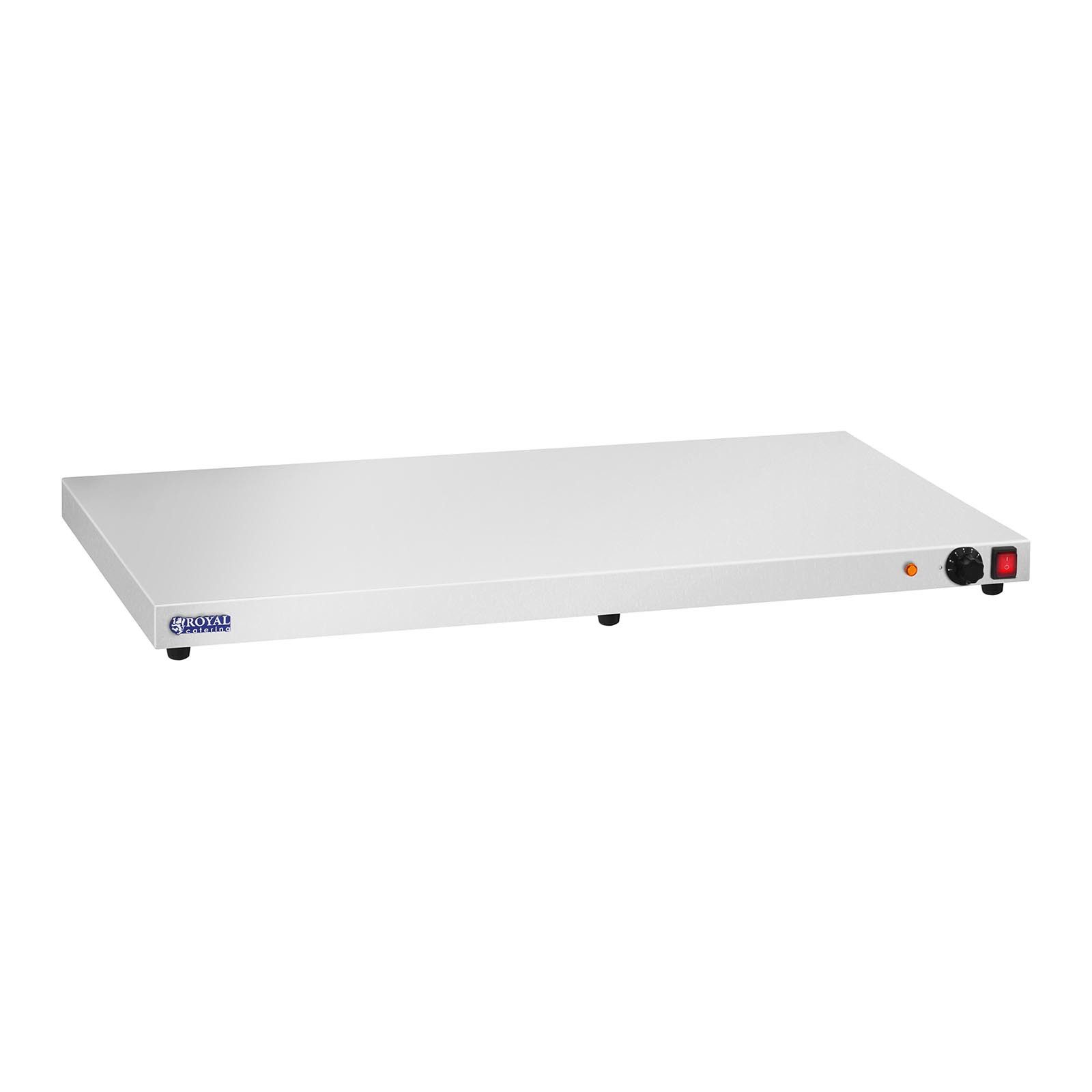 Royal Catering Warmhalteplatte 100 x 50 cm Edelstahl Wärmeplatte 600 W Speisenwärmer, verschiedene Größen