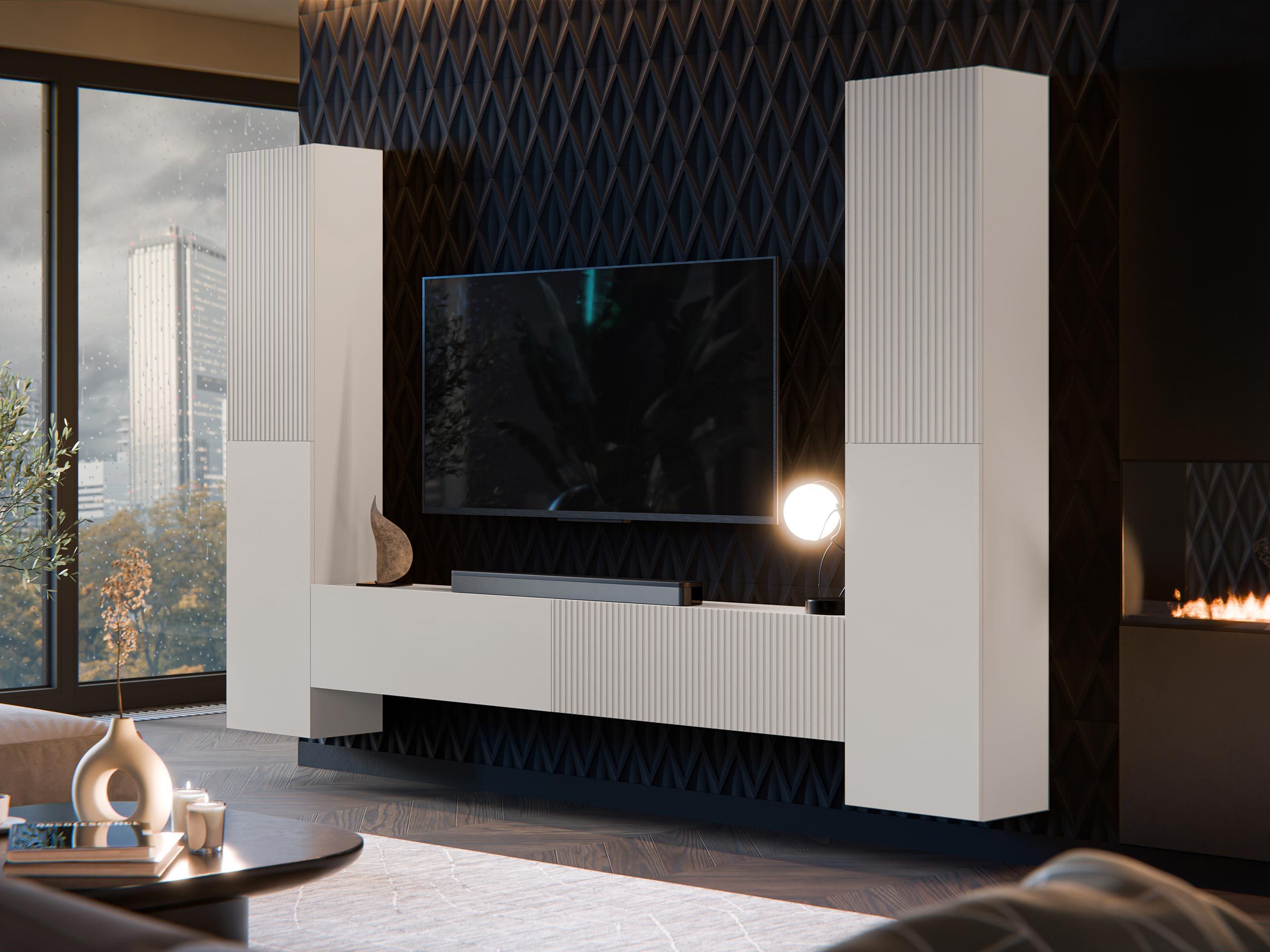 MIRJAN24 Wohnwand Capital II, (3er-Set, 2x günstig online kaufen