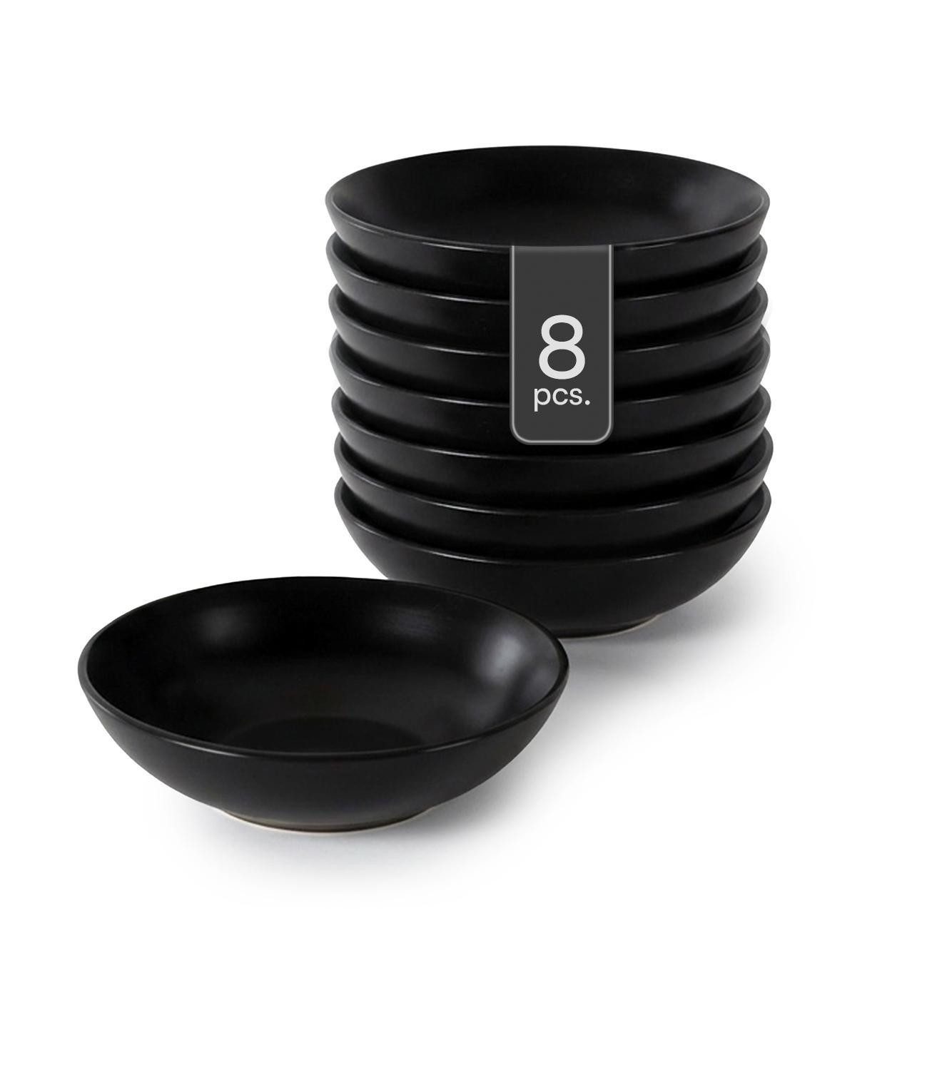 HIT Trading Suppenteller Suppenteller GASPARO, Schwarz, Ø 20,5 cm, (8 St)
