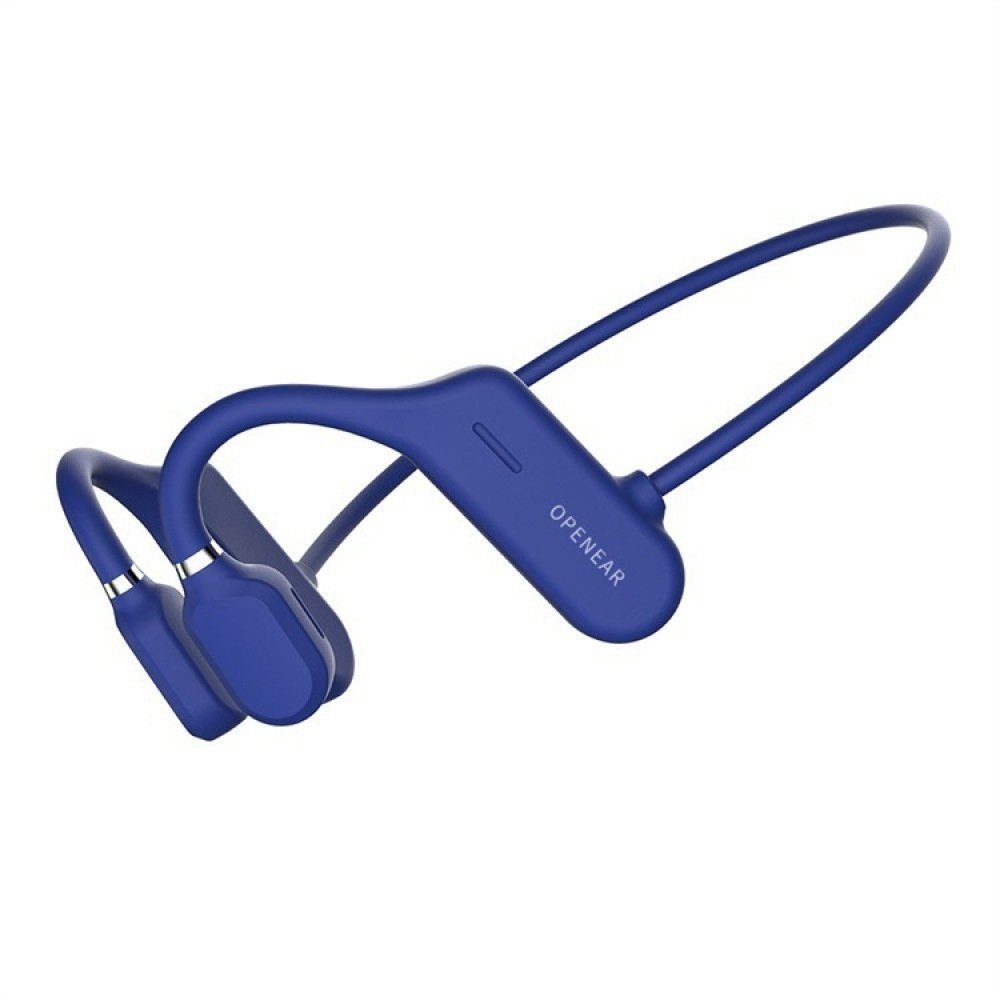 GelldG Knochenleitungs-Kopfhörer IPX6 wasserdicht Bluetooth-Kopfhörer Blau