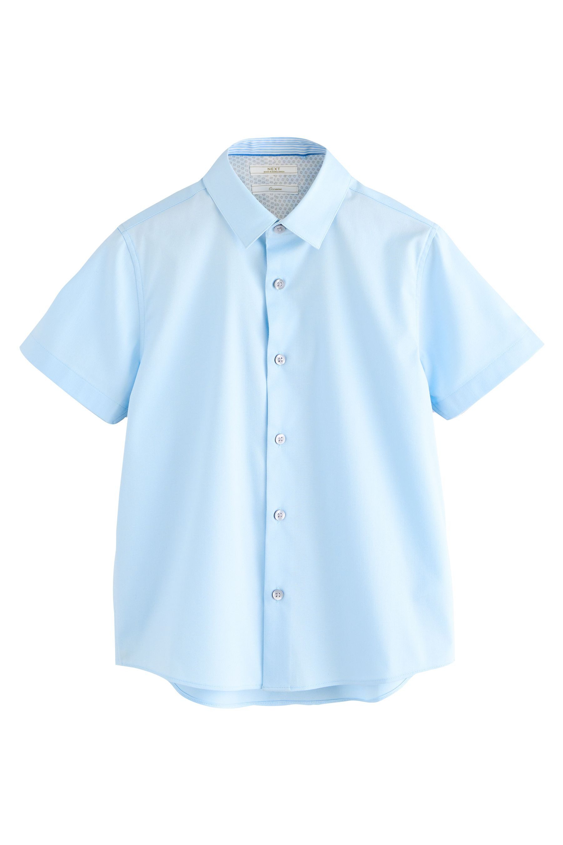 Next Kurzarmhemd Elegantes, einfarbiges Kurzarmhemd (1-tlg)