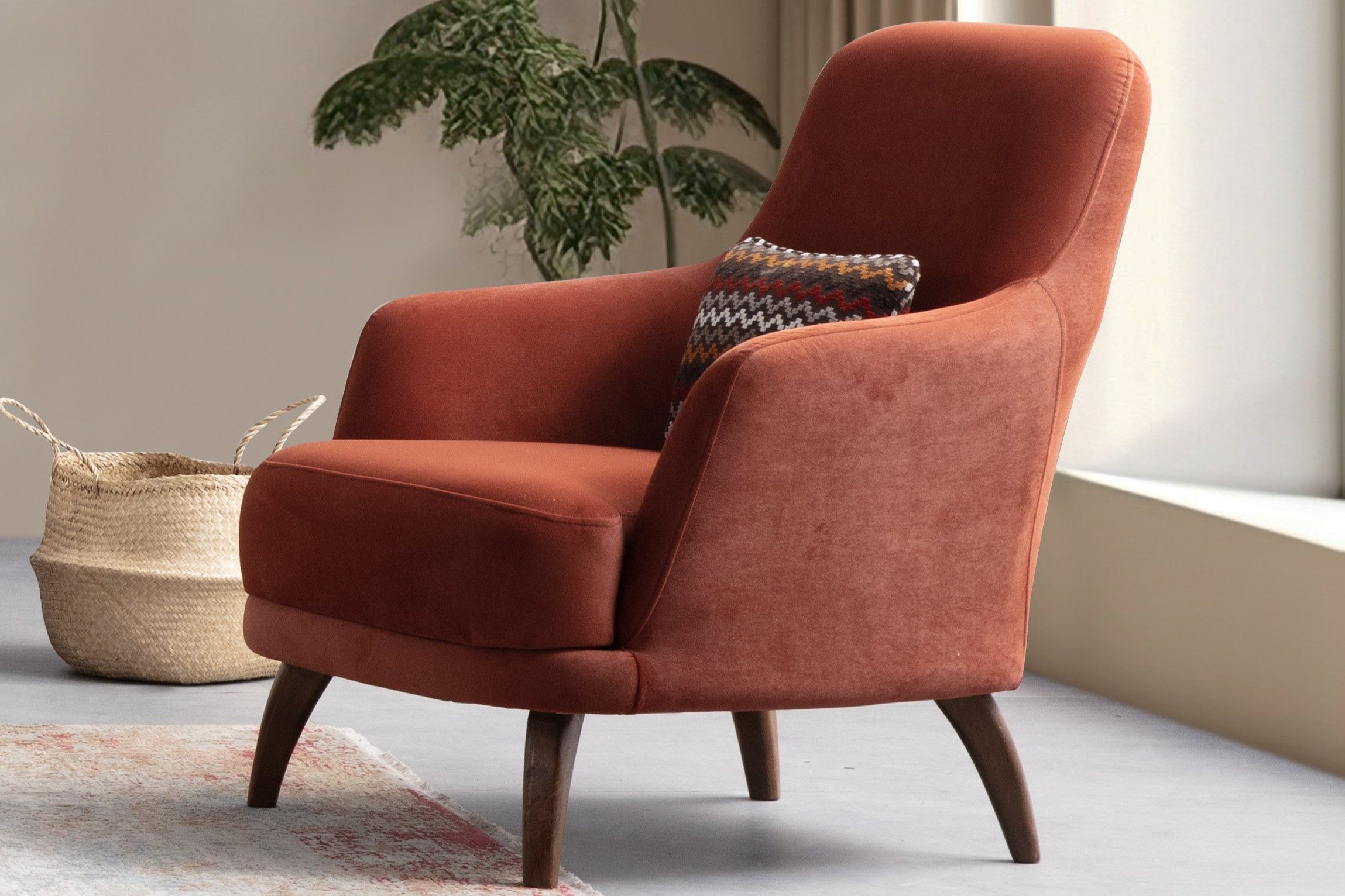 Villa Möbel Sessel Almond (1-tlg. Sessel), Ideal für Wohnzimmer, Lounge oder stilvolle Wartebereiche