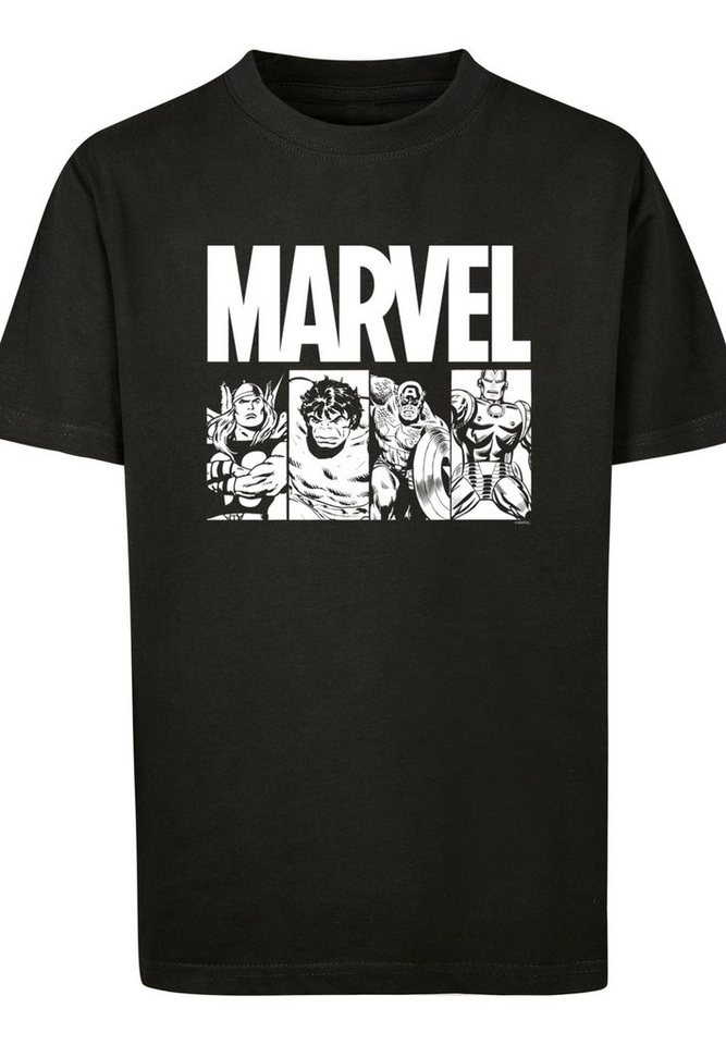 Jungen,Mädchen,Logo F4NT4STIC Print Action Kinder,Premium Marvel Tiles T-Shirt Comics Unisex Merch,