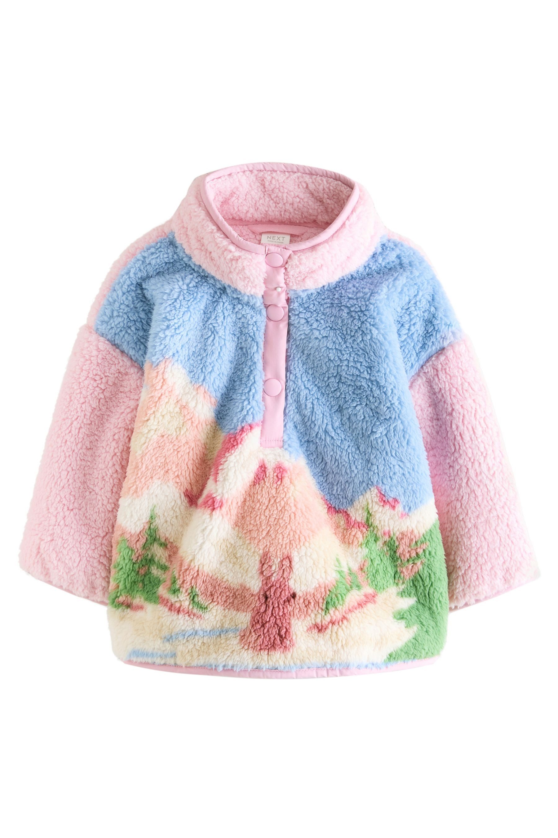 Next Fleecejacke Fleece mit halblangen Druckknopfverschluss günstig online kaufen