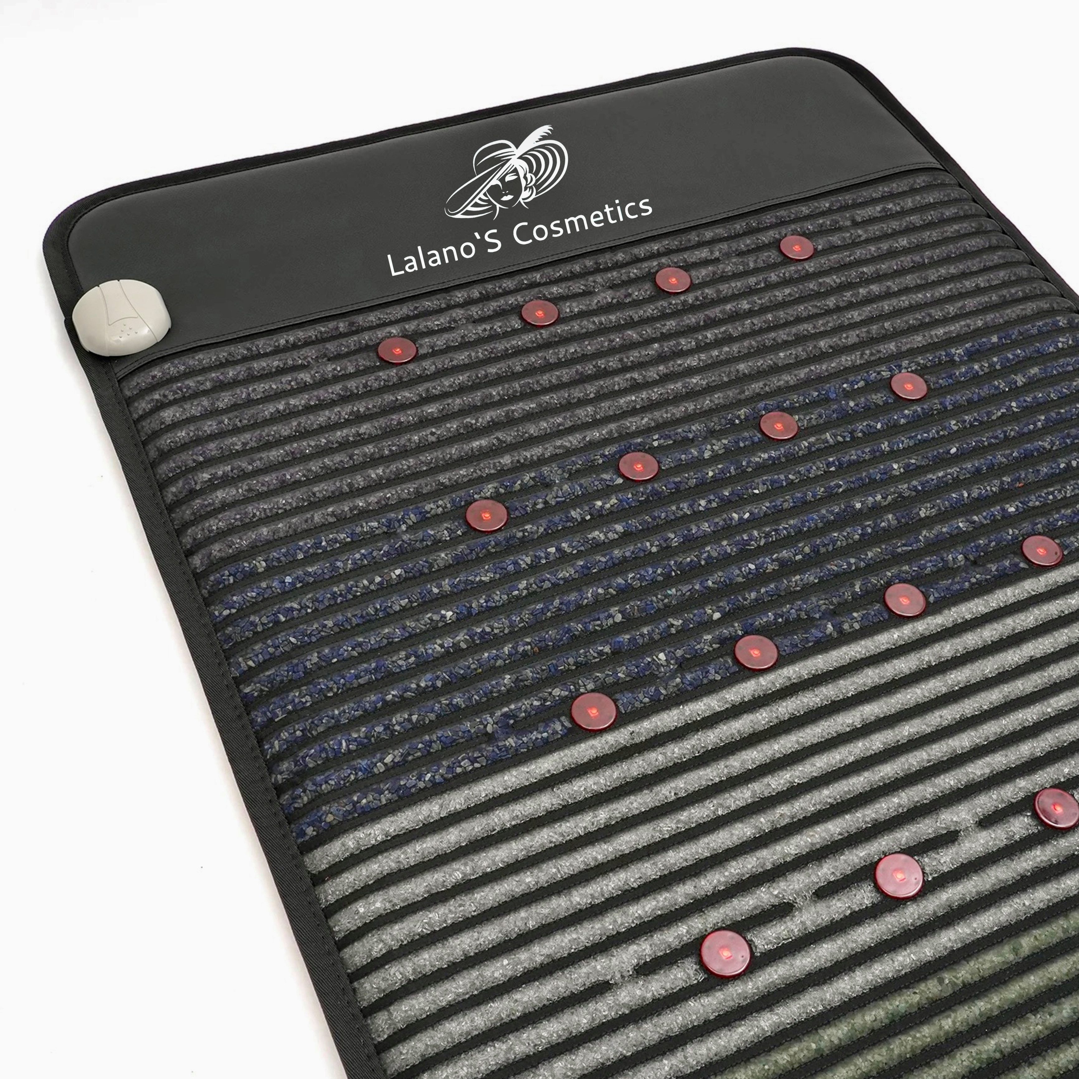 Lalano`S Cosmetics Massagematte Biophotonen Kristallmatte, Massagegerät, Magnetfeldtherapie, Infrarottherapie, Chakra Heilsteine, Biophotonentherapie, Heizmatte, Edelsteinmatte, Rotlichttherapie, Magnetfeldmatte, verbessert den Schlaf, entgiftet den Körper, aktiviert Selbstheilung