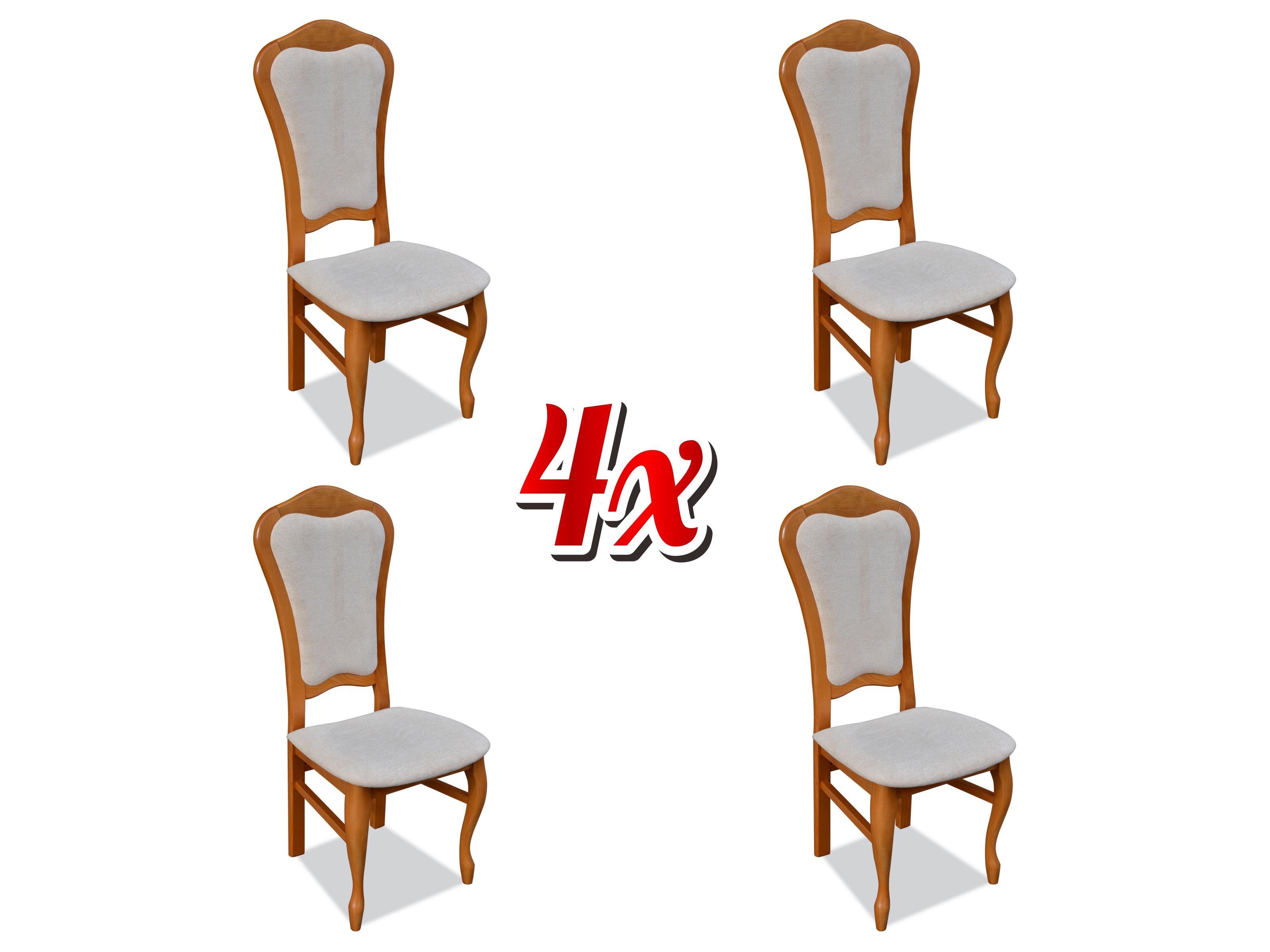 Xlmoebel Esszimmerstuhl Gepolsterte Stühle im eleganten Design für moderne Wohnräume (4x), Hergestellt in Europa