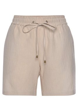 LASCANA Shorts aus Leinenmix mit Taschen, Leinenhose, kurze Hose