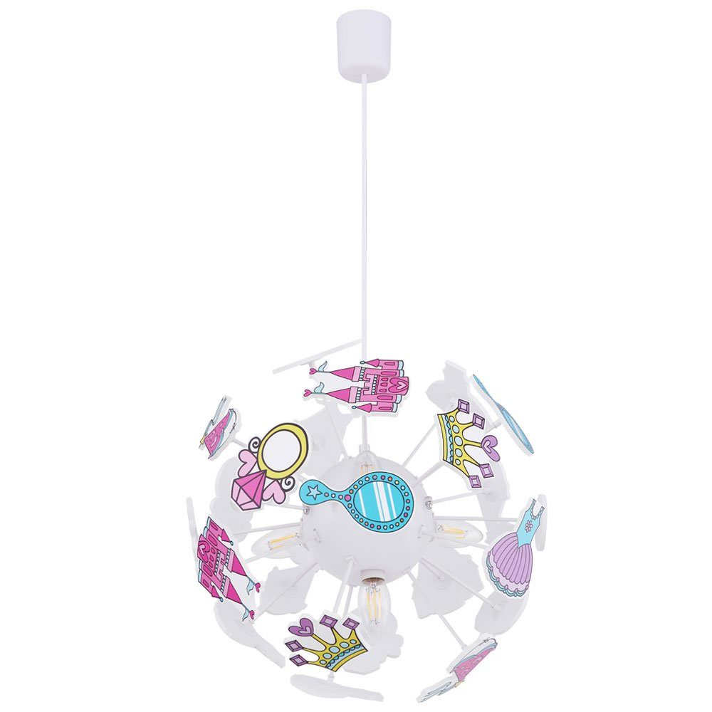 nicht Strahler Leuchtmittel inklusive, Krone Lampe Mädchen Globo Kinder Hänge Spiel Schloss Dekolicht, Kleid