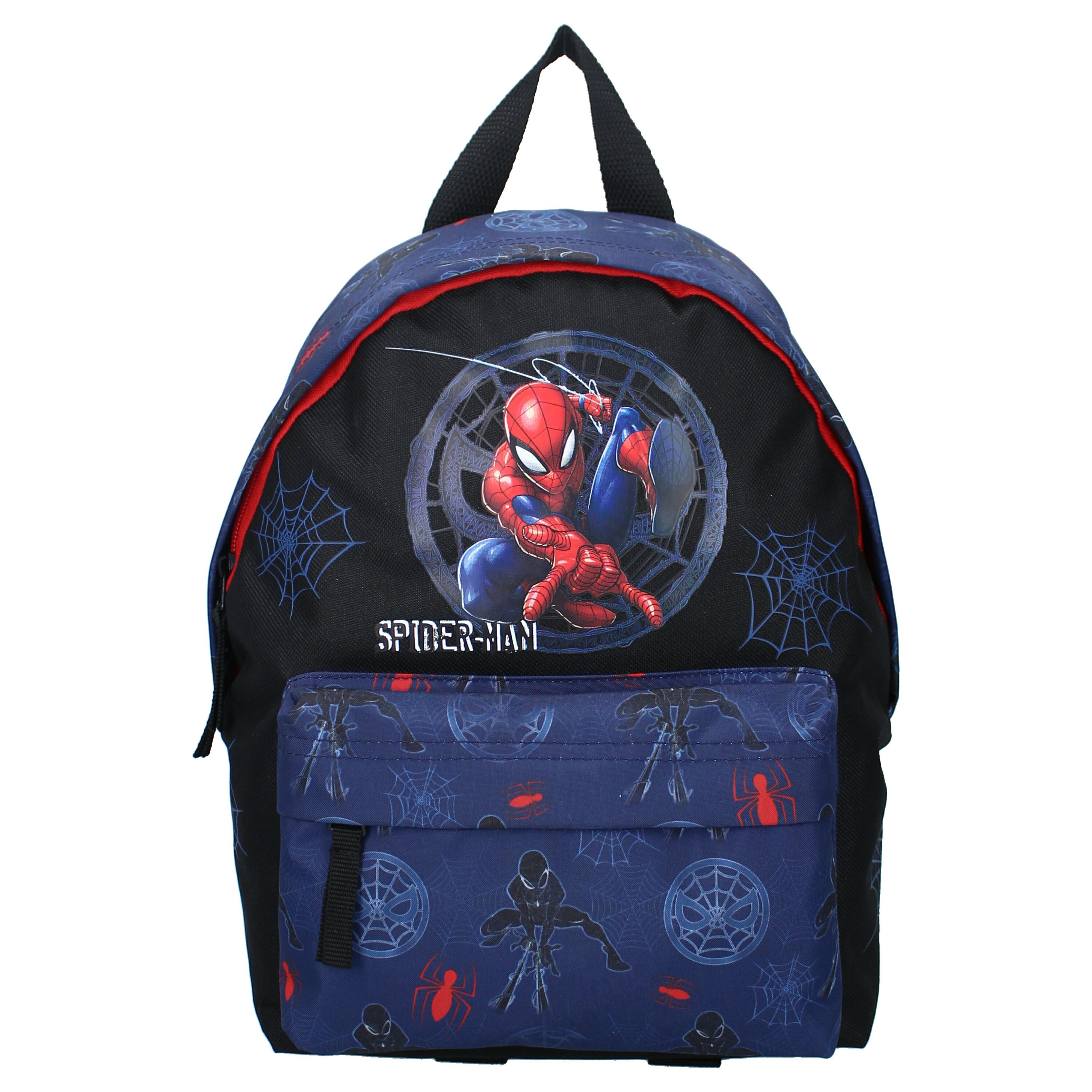 Spiderman Kinderrucksack Rucksack für Kinder mit Hauptfach und Vordertasche