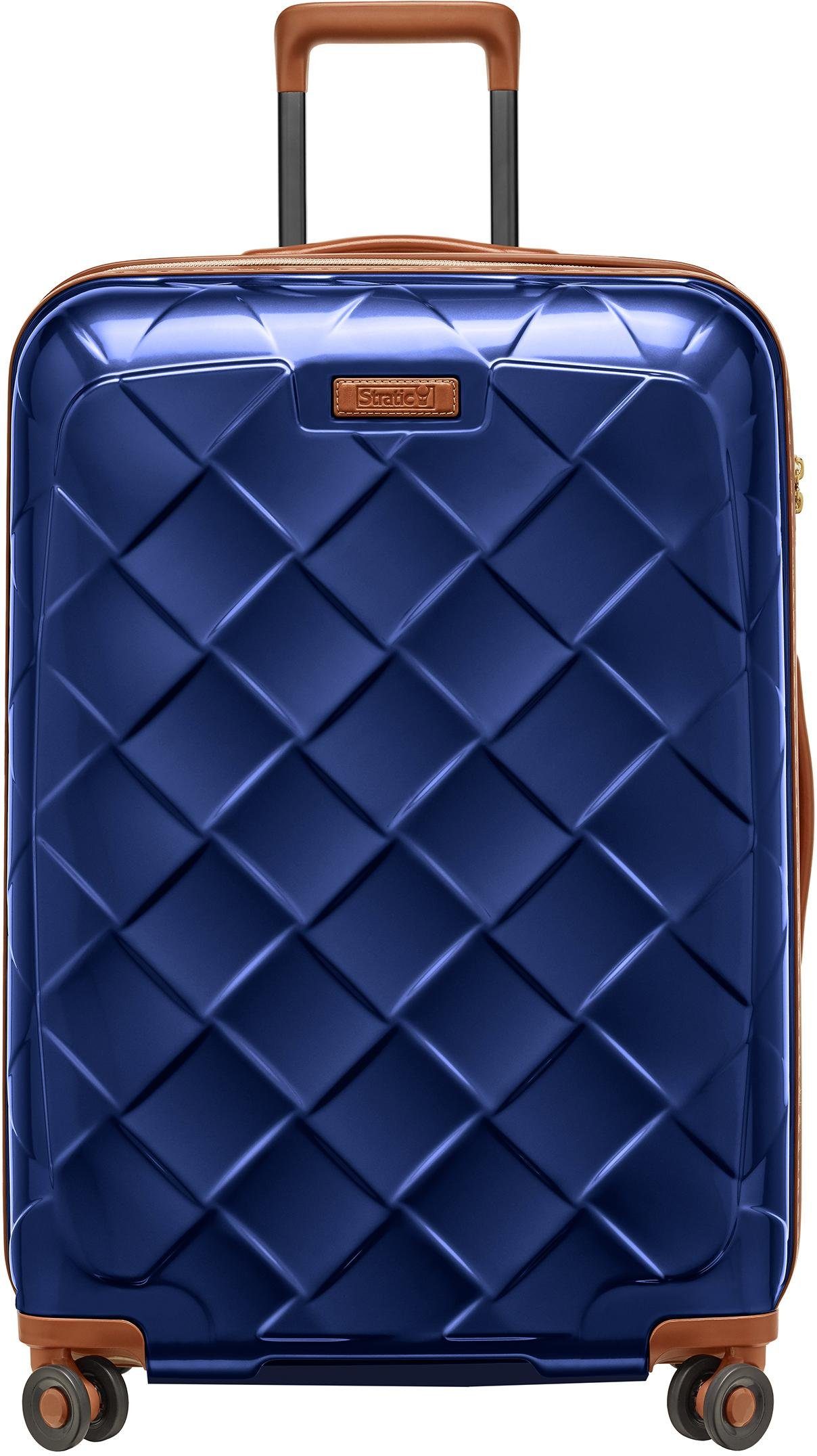 Stratic Hartschalen-Trolley Leather & More, 76 cm, 4 Rollen blue