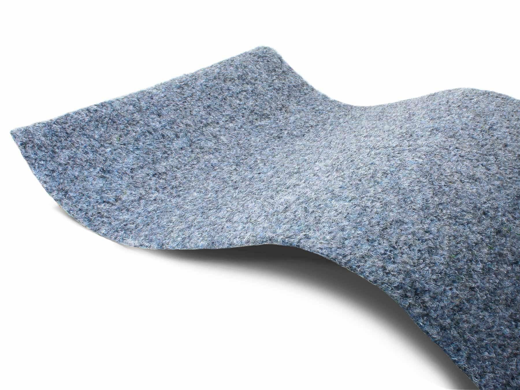 Primaflor-Ideen in Textil Kunstrasen GREEN, Made in Netherlands, rechteckig, Höhe: 7,5 mm, Rasenteppich, graublau, mit Noppen, strapazierfähig