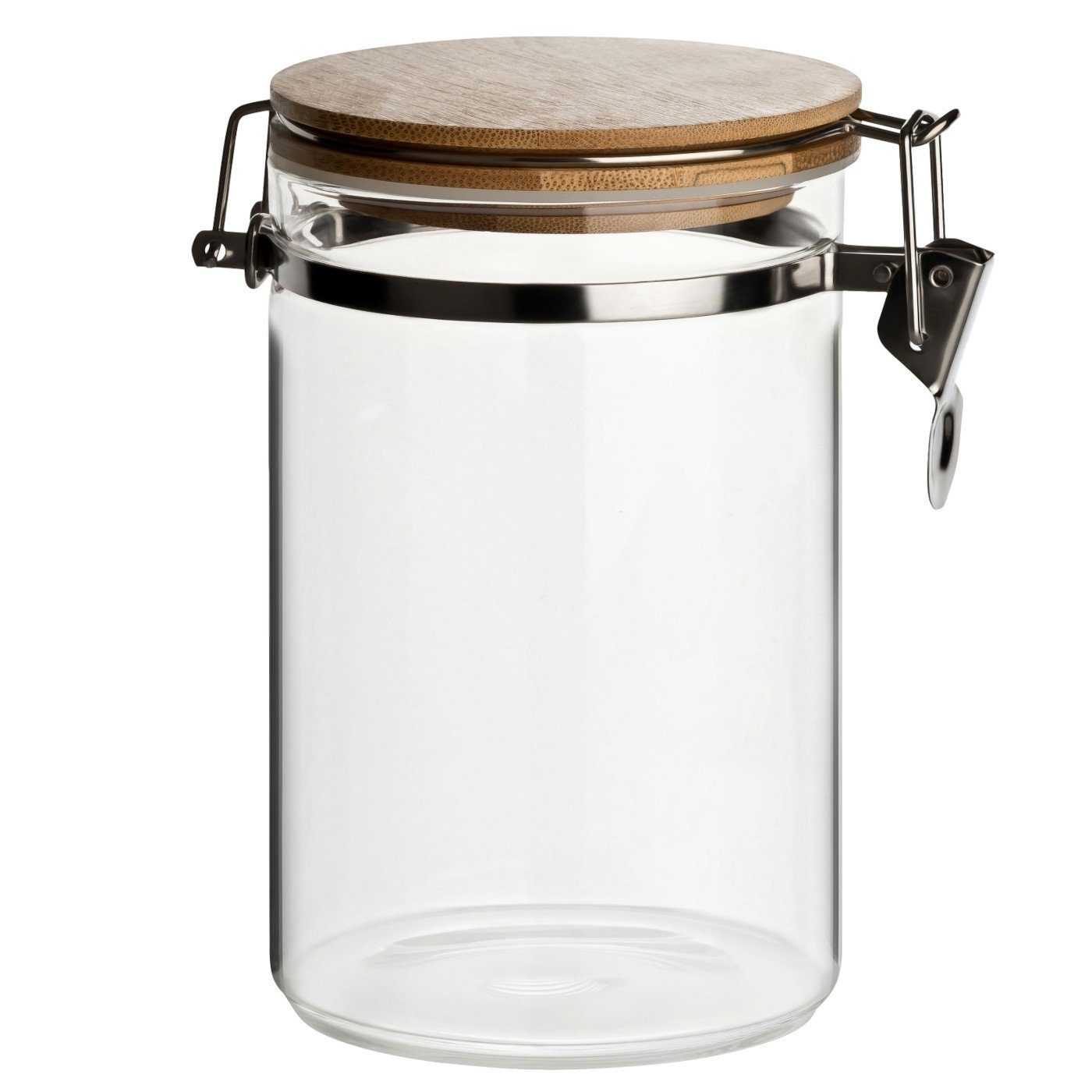 mit aus ml Borosilikatglas - Vorratsglas Bügelverschluss aus Glas, Vorratsdosen 900 (3-tlg), gouveo Borosilikatglas