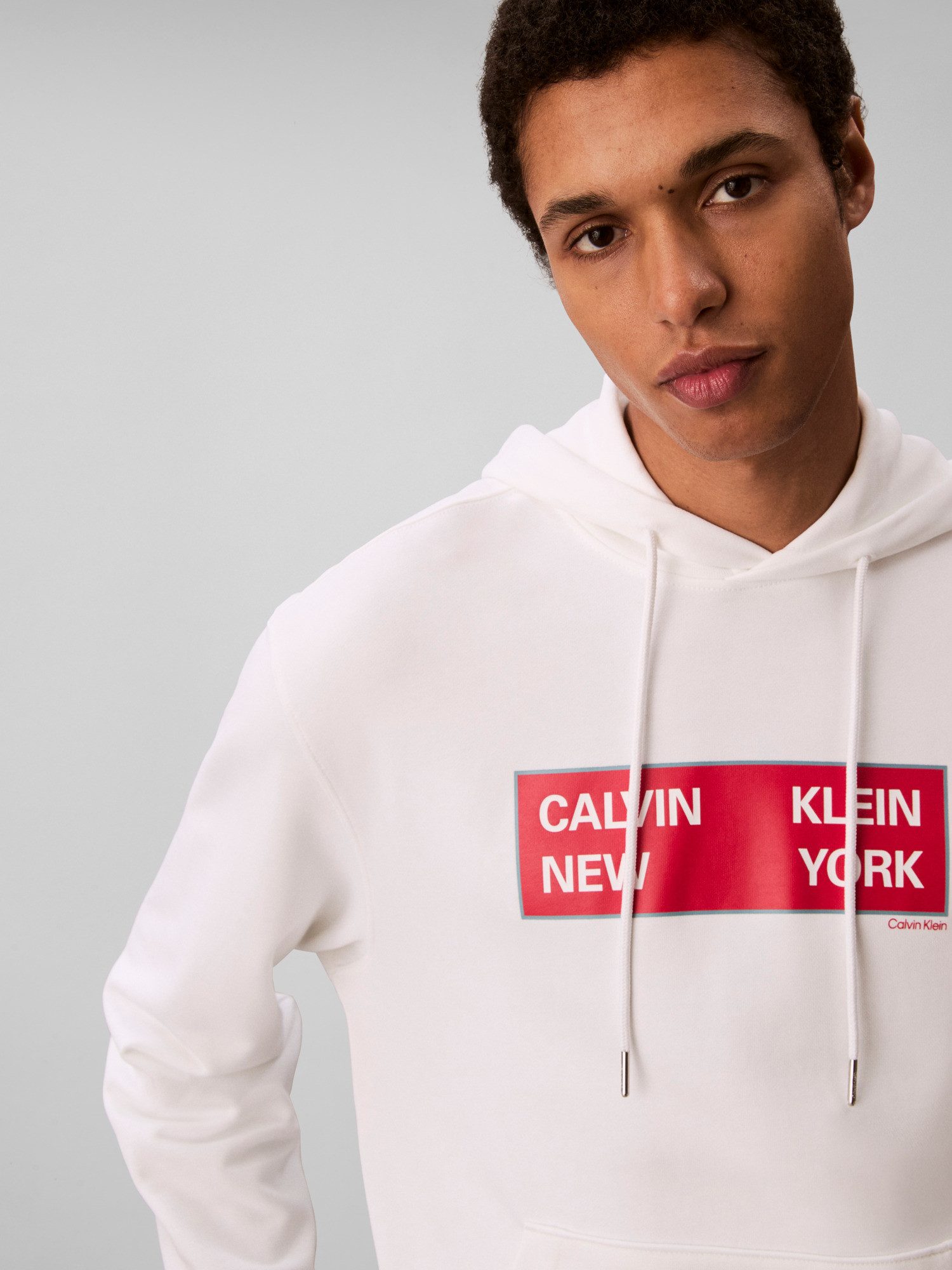 Calvin Klein Jeans Kapuzensweatshirt LS EU 350TERRY CKNY BOX GRAPHIC Mit Rundhalsausschnitt, regular fit