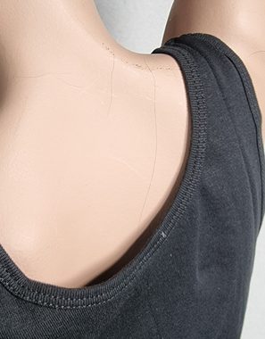 Toker Collection® Achselhemd Damen Unterhemd vollachsel 3er Pack, schwarz (Packung, 3er-Pack) aus reiner Baumwolle