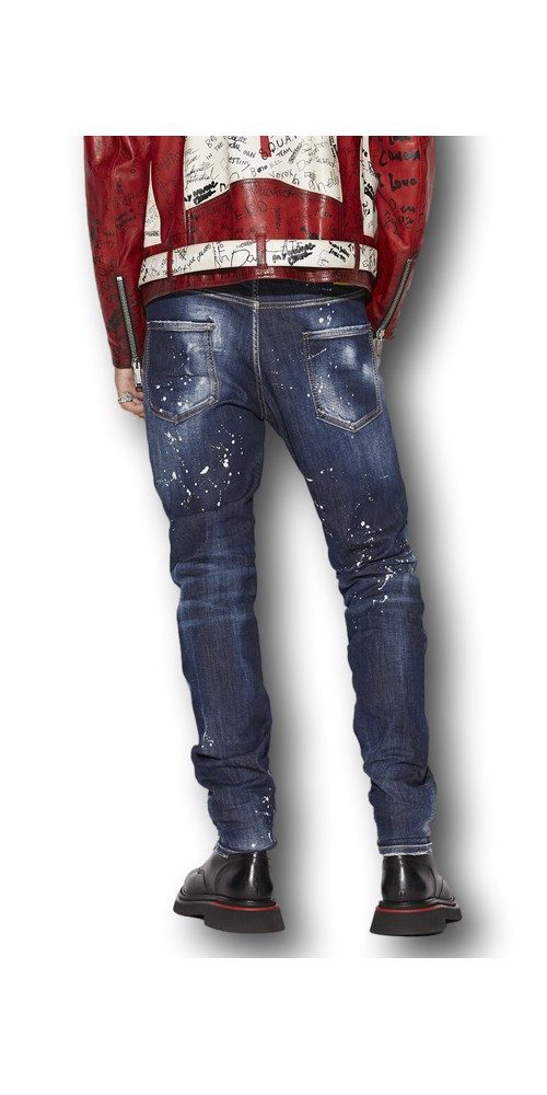Dsquared2 Regular-fit-Jeans Dsquared2 Dark Ripped Bleach günstig online kaufen
