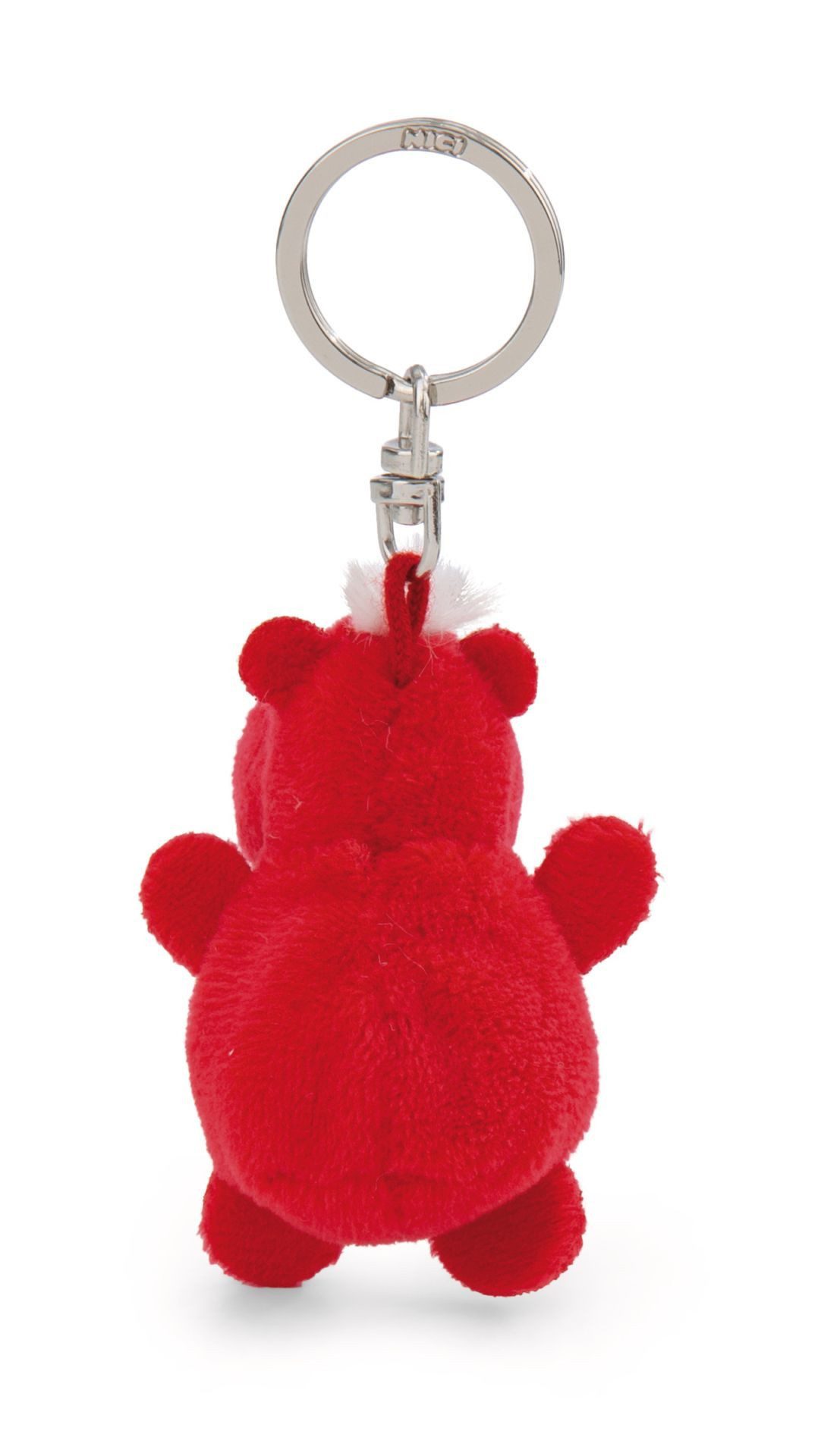 Nici Plüschfigur Nici 62081 Schlüsselanhänger Nilpferd rot mit Herz 5cm an günstig online kaufen