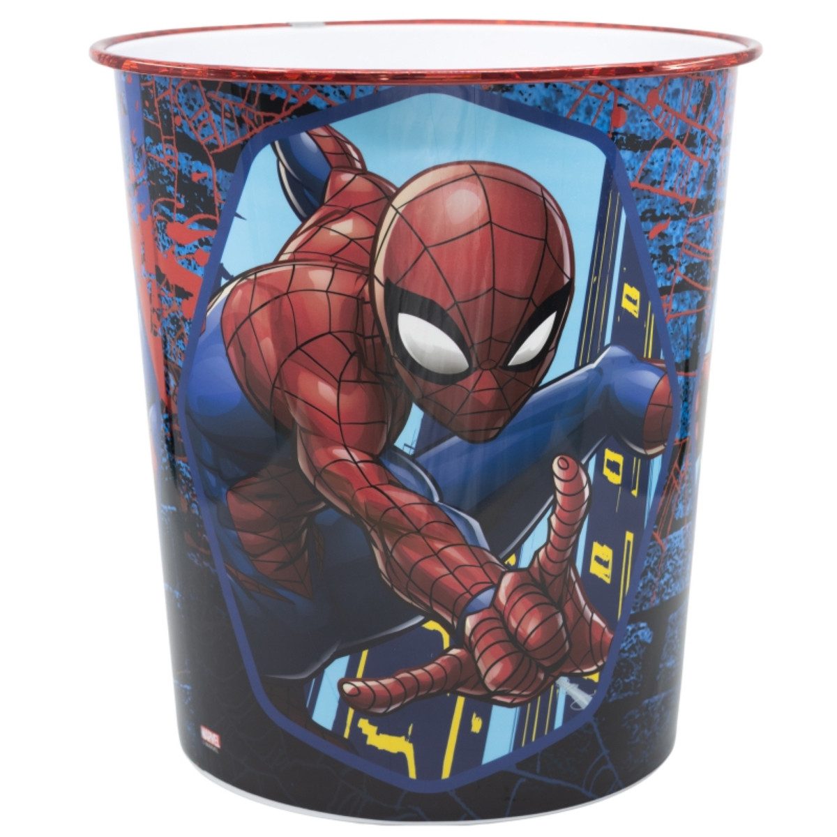 MARVEL Mülleimer Abfalleimer für 10 Lt Kinderzimmer mit fröhlichem Design – Bild 2 von 2