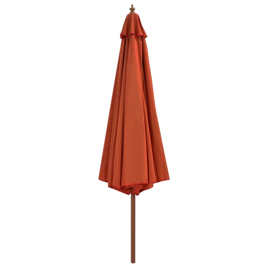 vidaXL Sonnenschirm Sonnenschirm mit Holzmast 350 günstig online kaufen