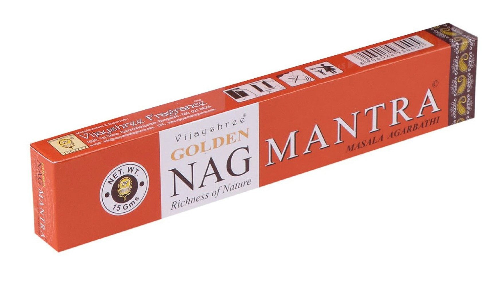 Vijayshree Räucherstäbchen Vijayshree Incense "Golden Nag Mantra" 15gr.