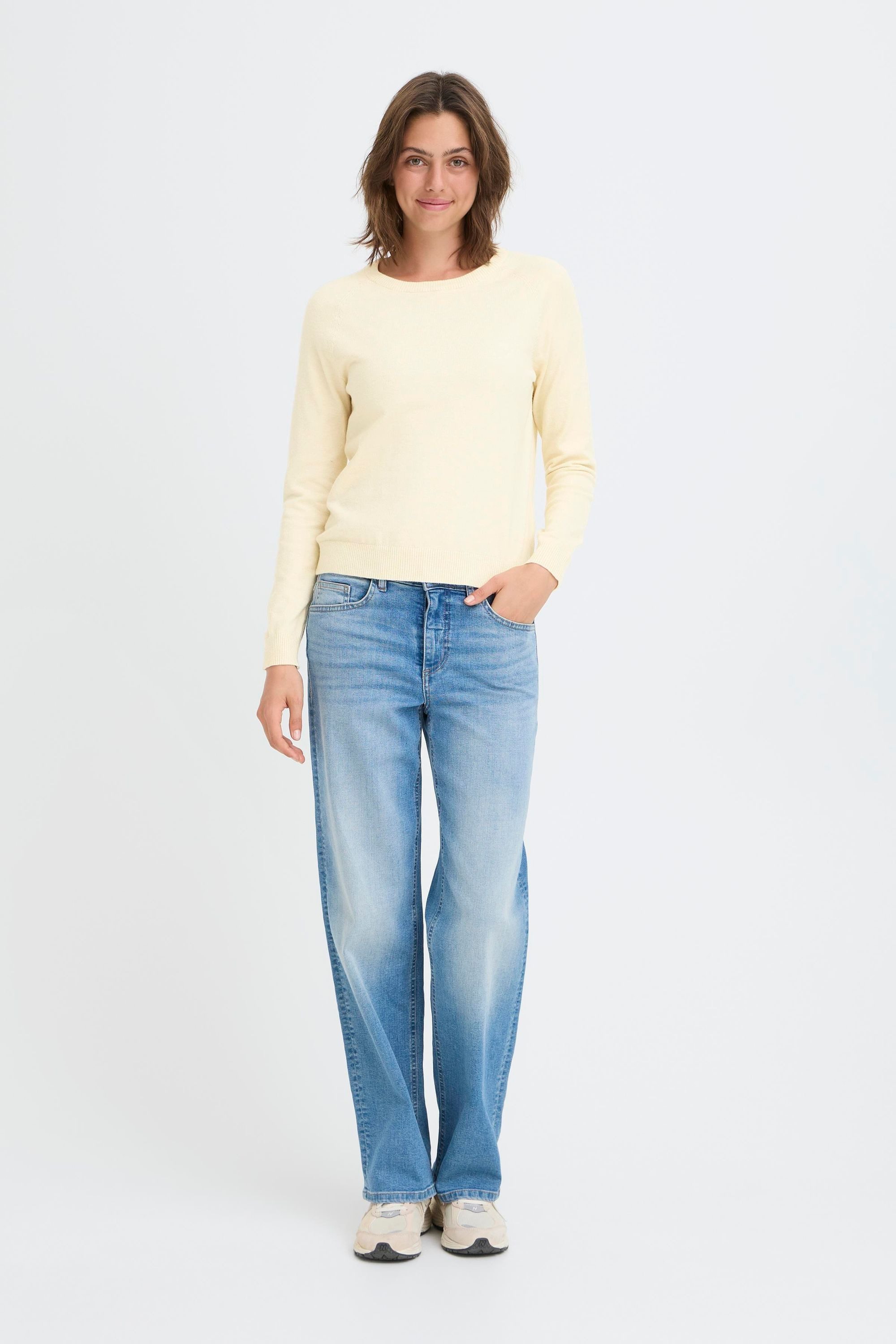 OXMO Strickpullover OXBmmnora Basic Raglan Pullover