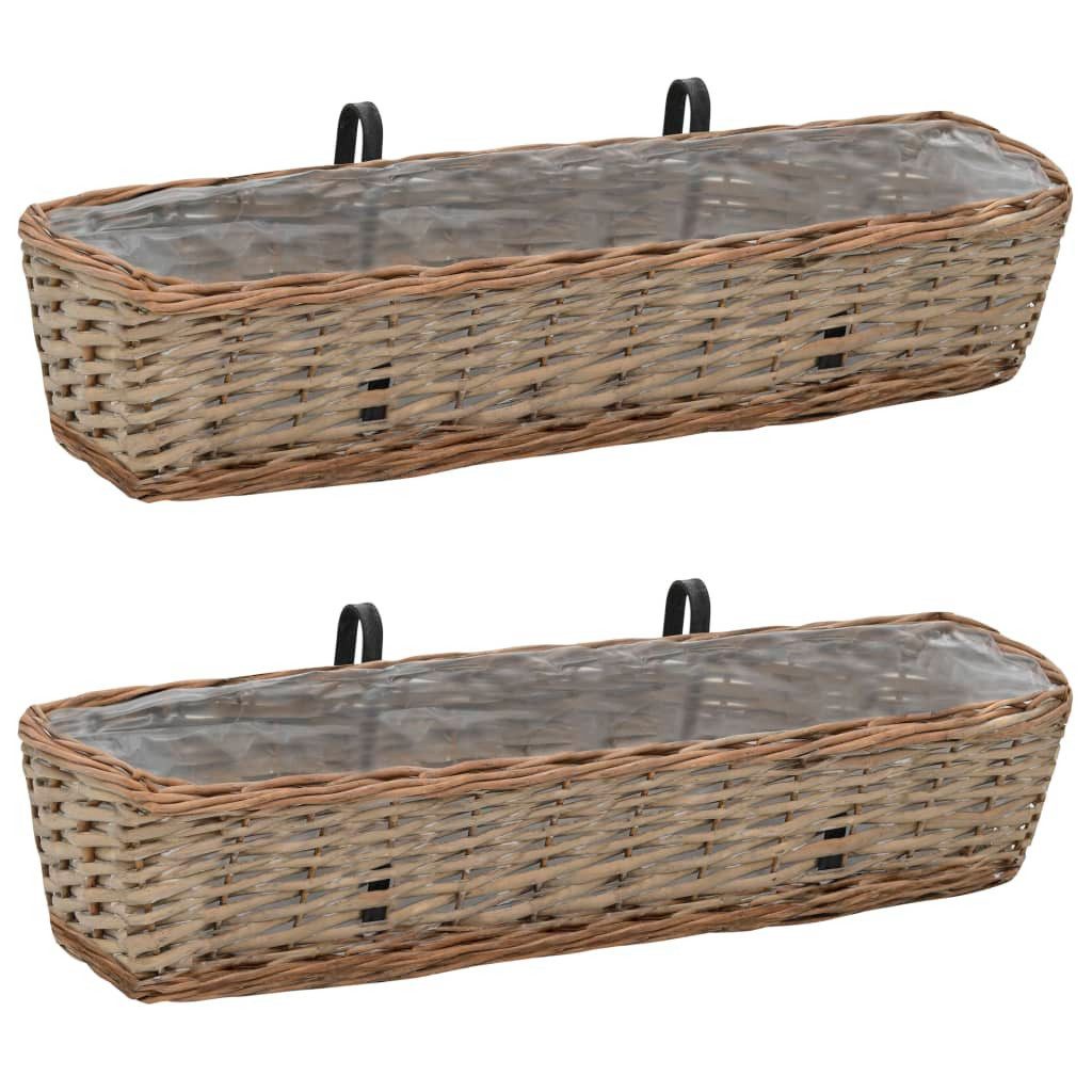 DOTMALL Blumenkasten Balkon-Blumenkasten 2 Stk. Weide günstig online kaufen