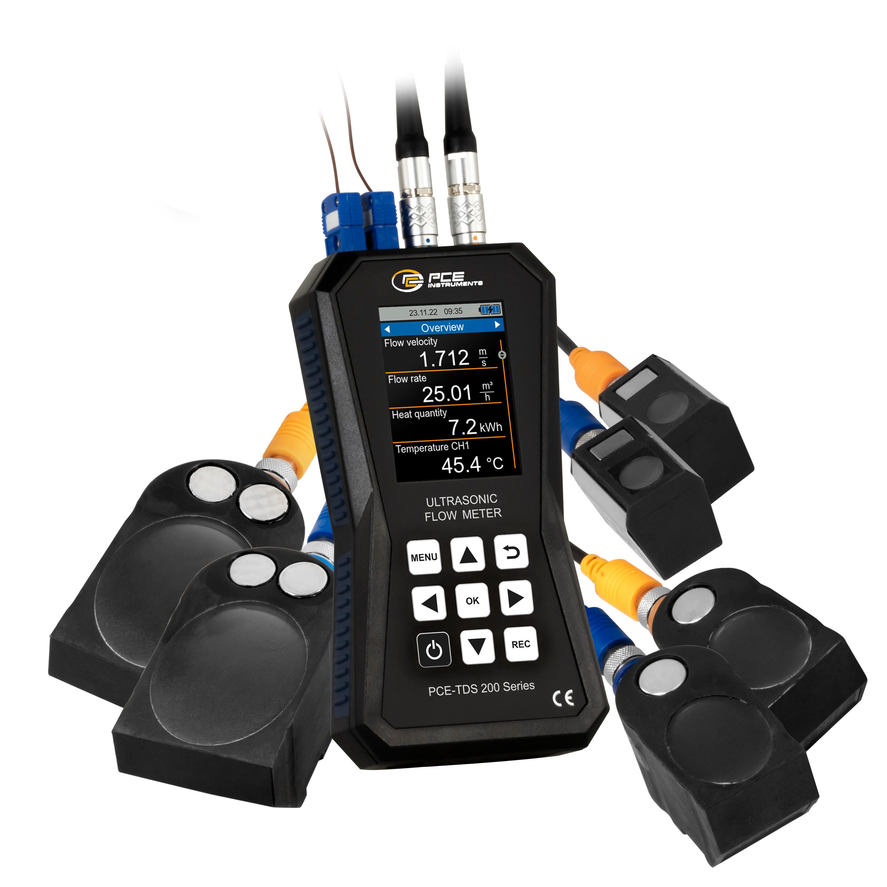 PCE Instruments Strommessgerät PCE Instruments Ultraschall-Durchflussmessgerät PCE-TDS 200+ SML