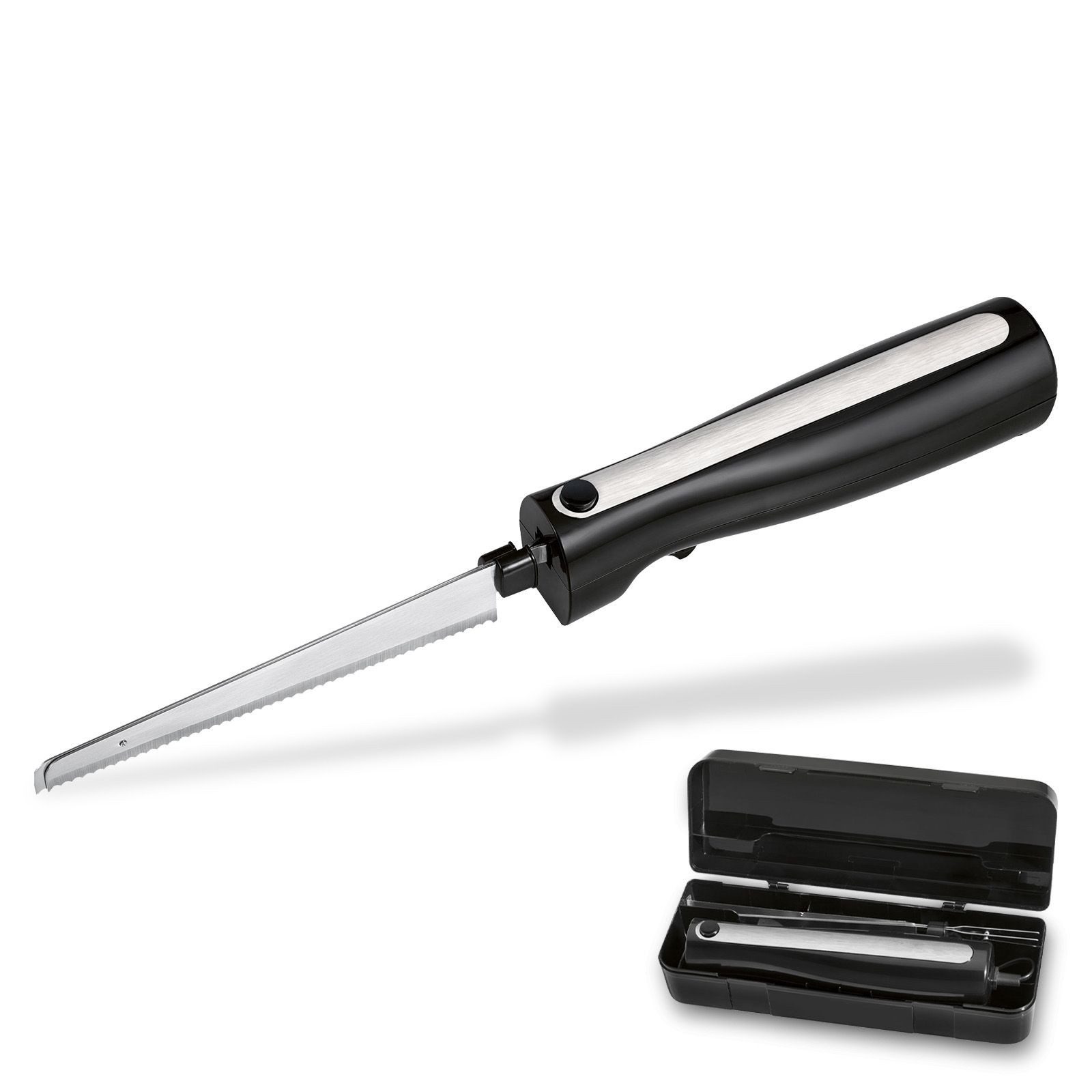 bmf-versand Elektromesser Elektromesser für Brot und Fleisch Gefriergut Elektrisches Messer, 120,00 W, Messer spülmaschinengeeignet