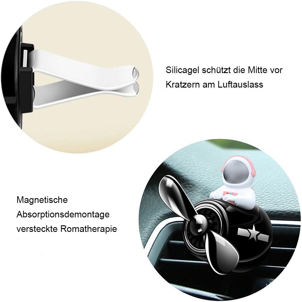 TUABUR Dekorationsfolie Auto Parfüm Clip Pilot, Niedlicher