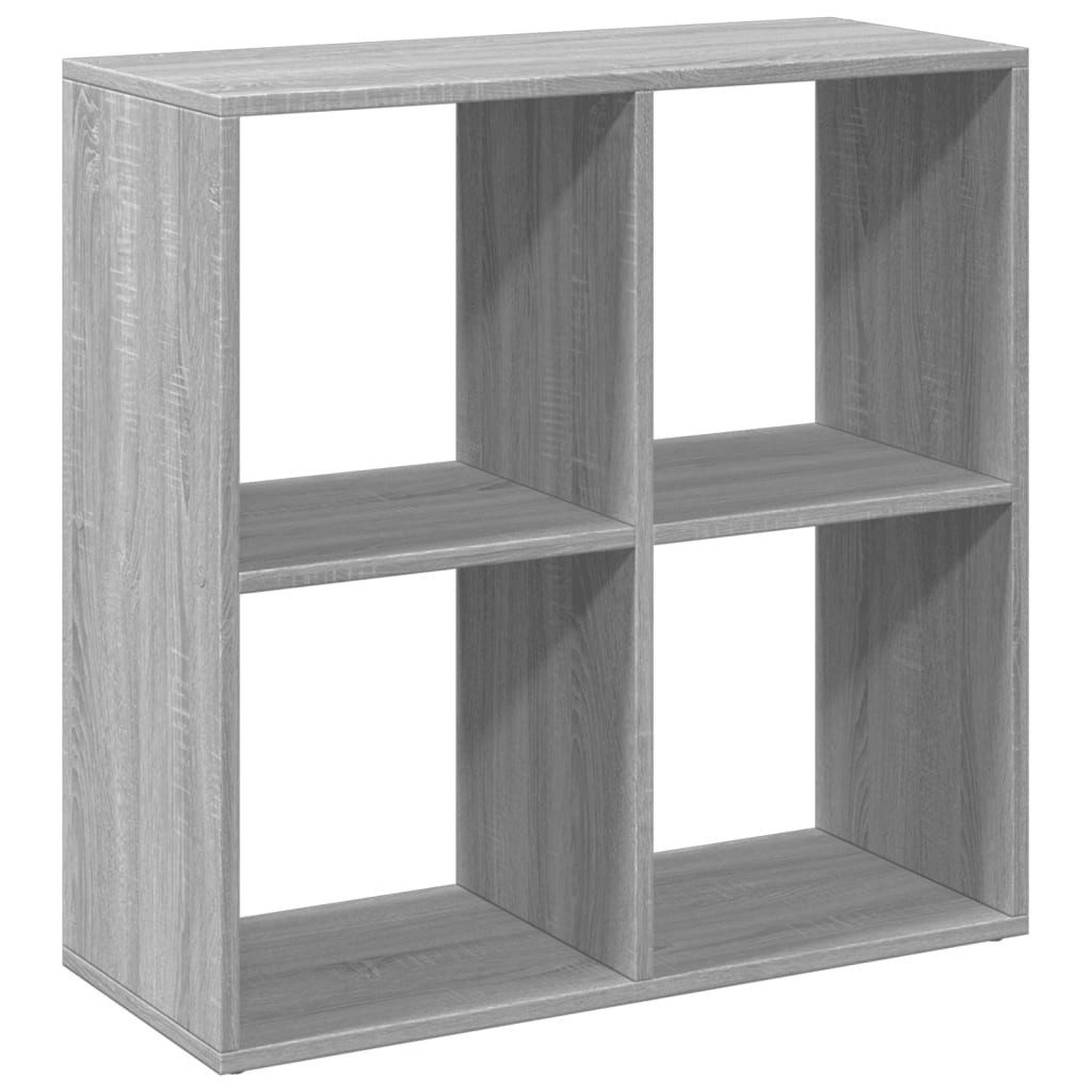 vidaXL Bücherregal Raumteiler-Bücherregal Grau Sonoma 69,5x29x69,5 günstig online kaufen