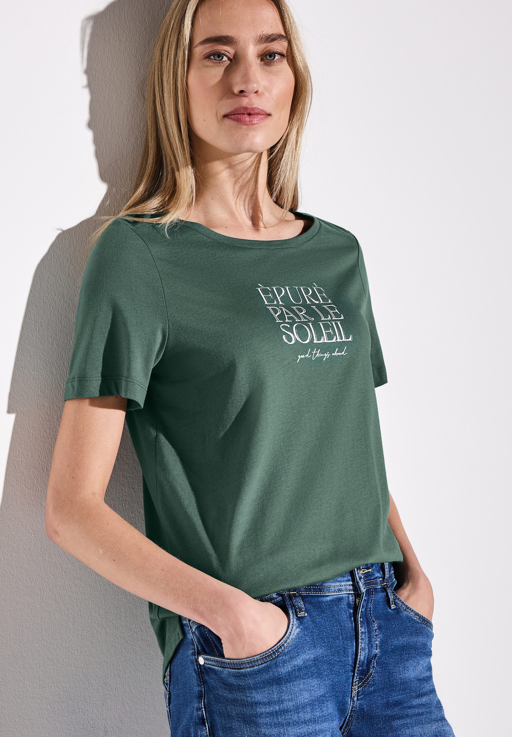 STREET ONE T-Shirt im soften Baumwoll-Mix