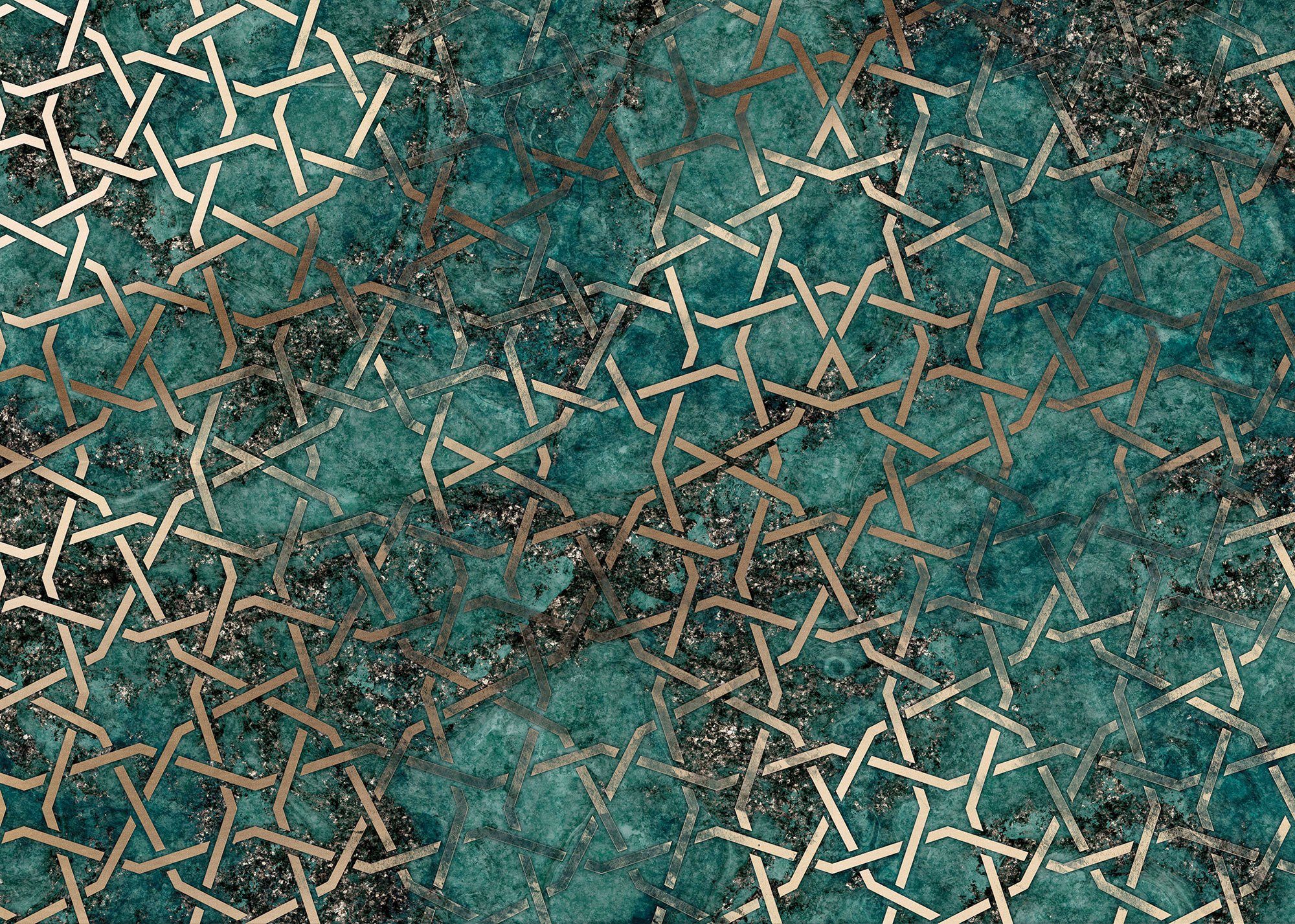 Komar Vliestapete Digitaldruck Vlies - Starlight - Größe 350 x 250 cm, glatt, bedruckt, Wohnzimmer, Schlafzimmer