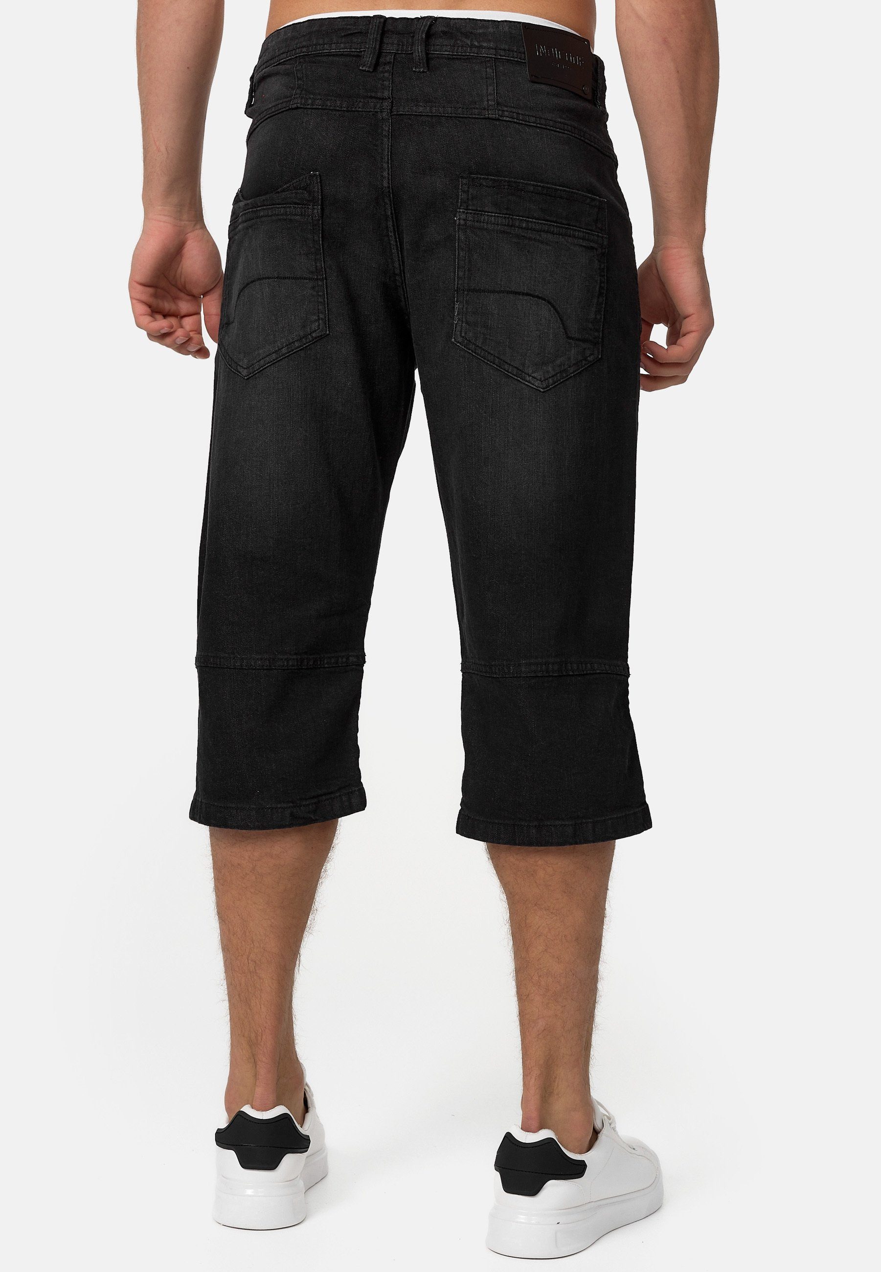 INDICODE 3/4-Jeans Herren Fortune Herrenshorts Jeansshorts Shorts 3/4 Jeansshorts mit 5 Taschen – Bild 5 von 5