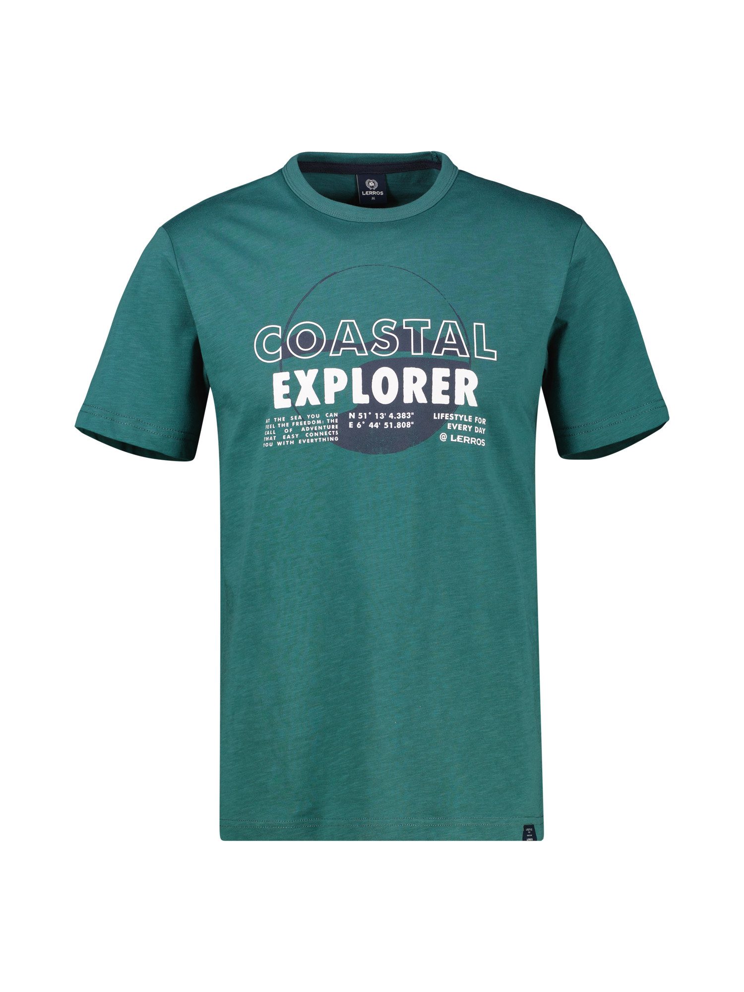 T-Shirt T-Shirt mit Brustprint und Rundhalsausschnitt