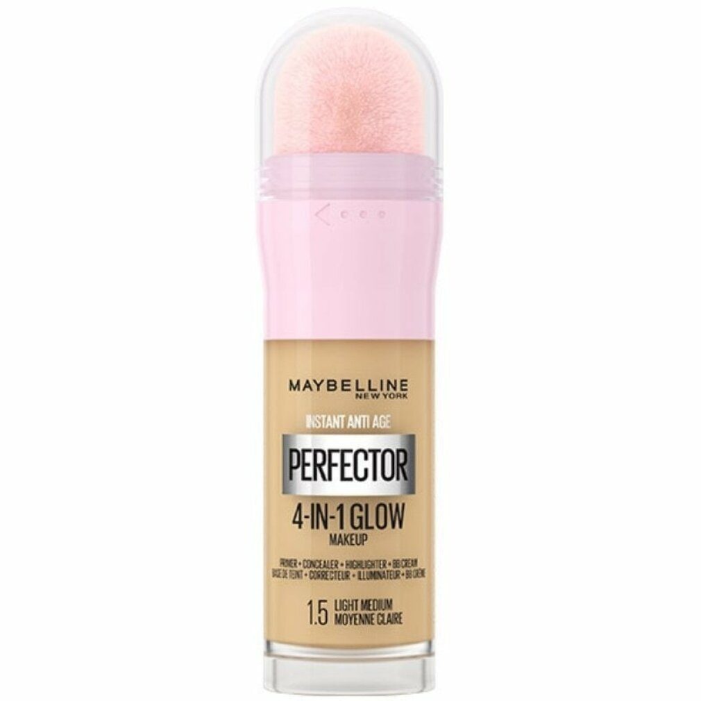 MAYBELLINE NEW YORK Foundation Instant Perfector 4-in-1 Glow Makeup 1.5 Light Medium