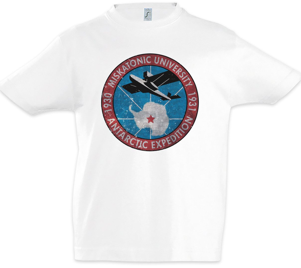 Urban Backwoods Print-Shirt Miskatonic Cthulhu Kinder T-Shirt 1930 Antarctic Expredition Lovecraft (1-tlg) Innsmouth Dunwich Monster Arkham