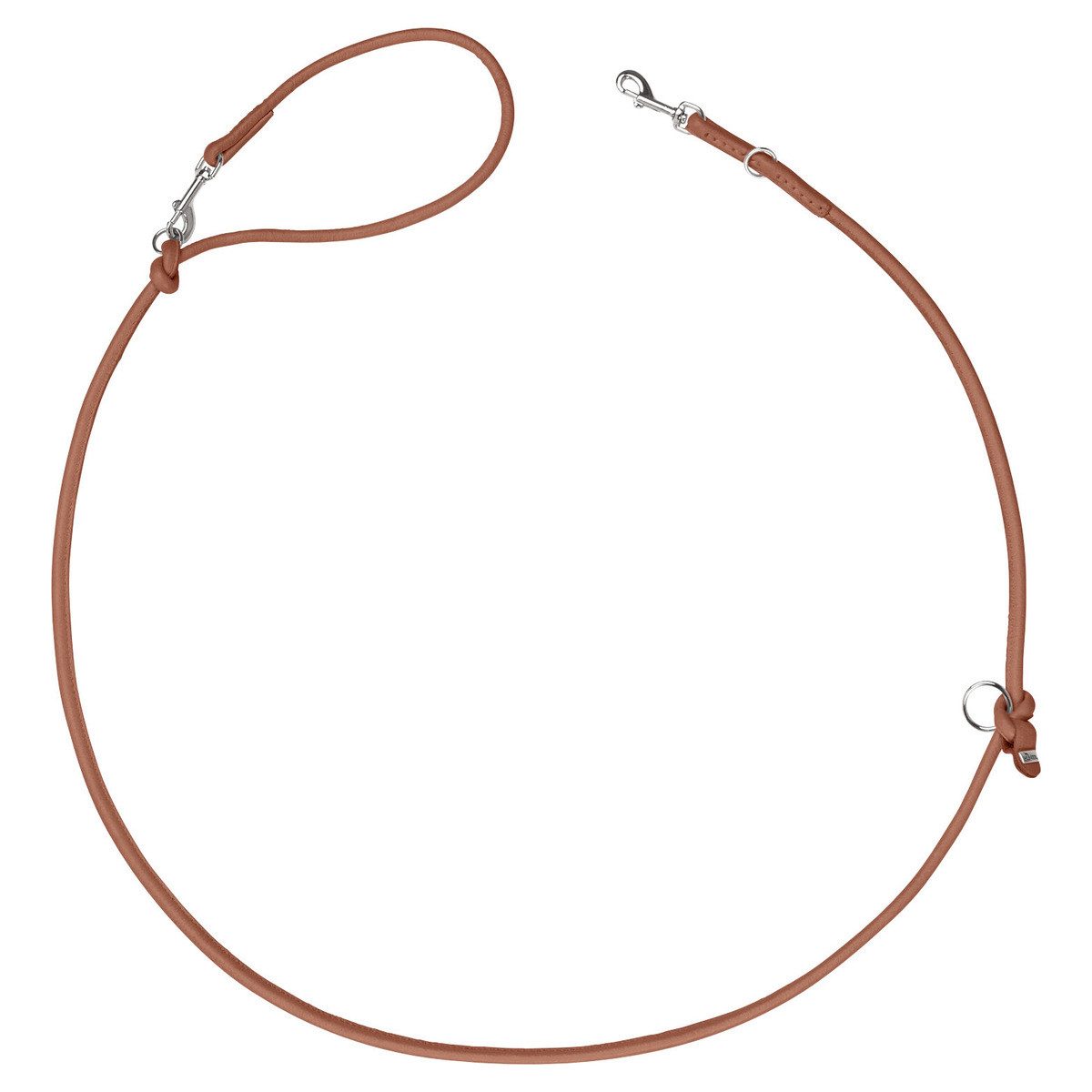 Thumbnail - Hunter Tierbedarf Hundeleine Verstellbare Führleine Soho Round Mini cognac
