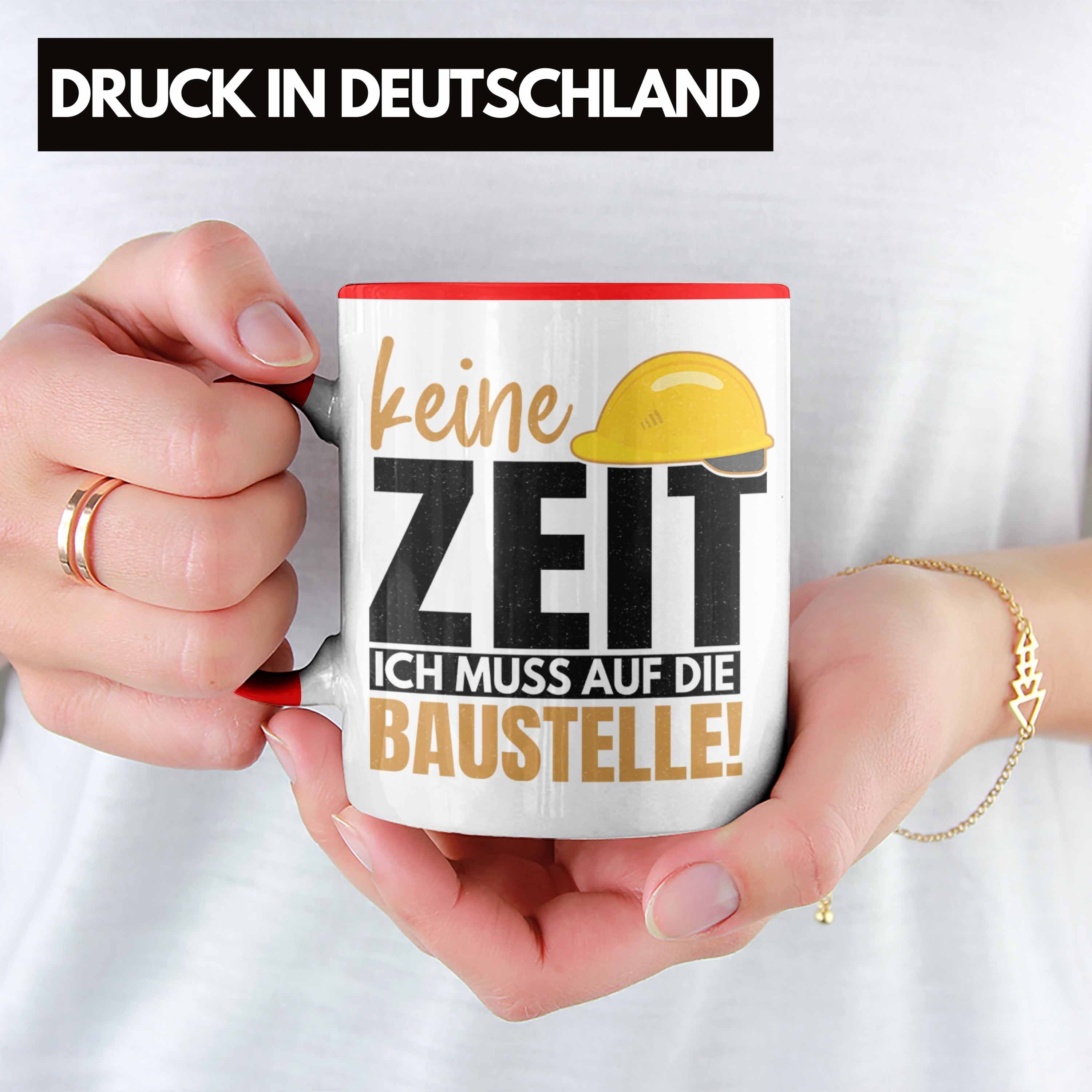 Trendation Tasse Trendation - Bauherr Geschenk Spruch Tasse Bauherrin Männer Lustiger S